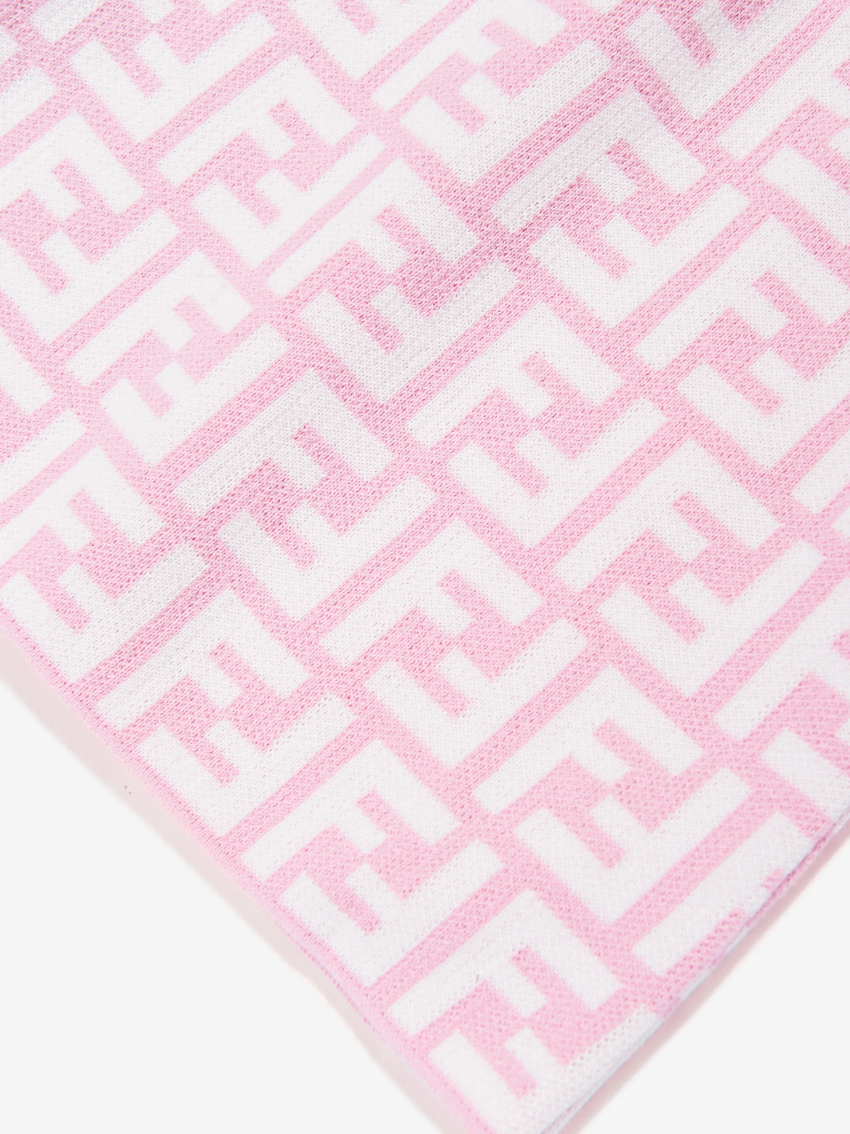 Baby Girls FF Logo Strickkleid in Rosa