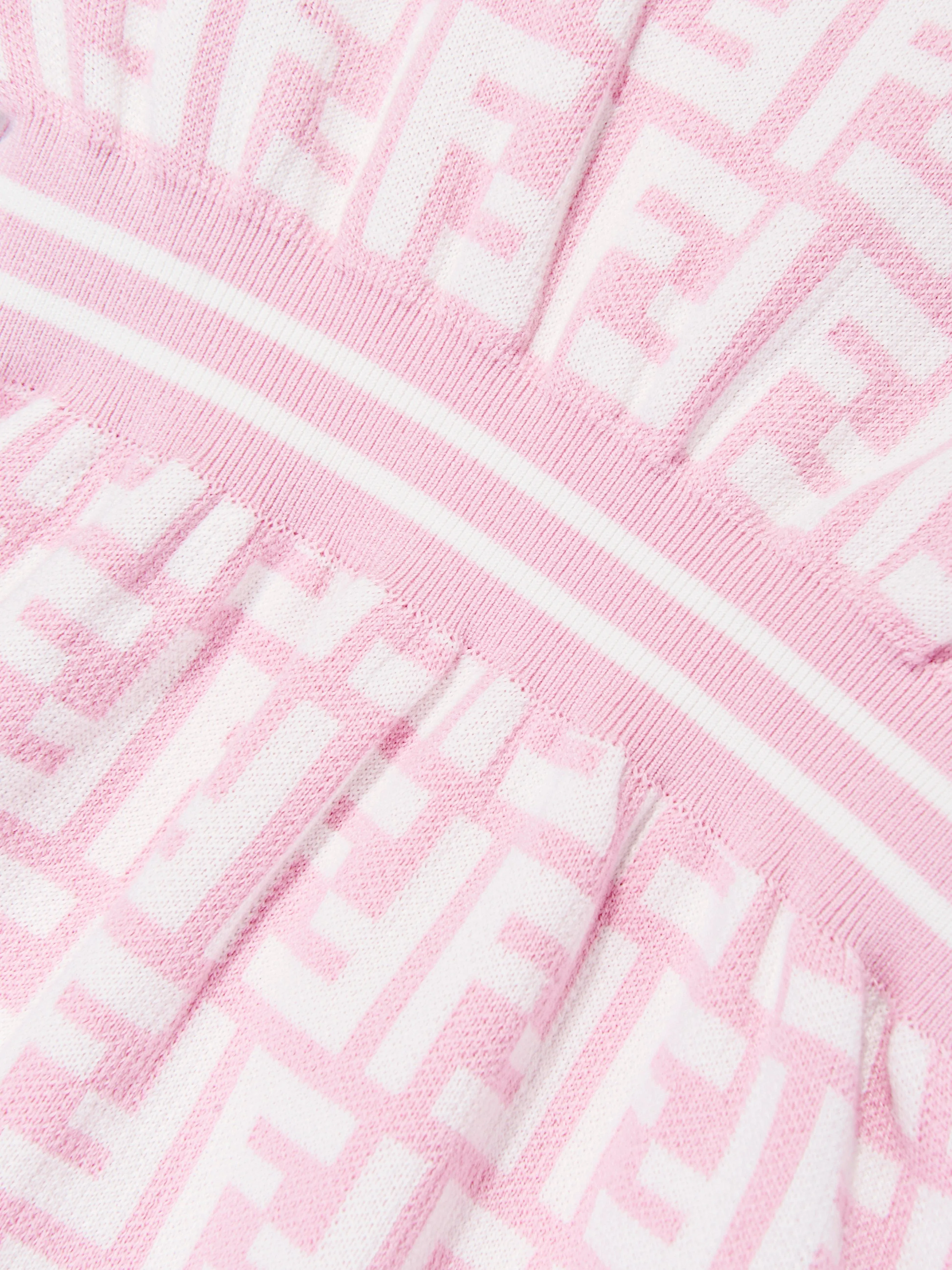 Baby Girls FF Logo Strickkleid in Rosa