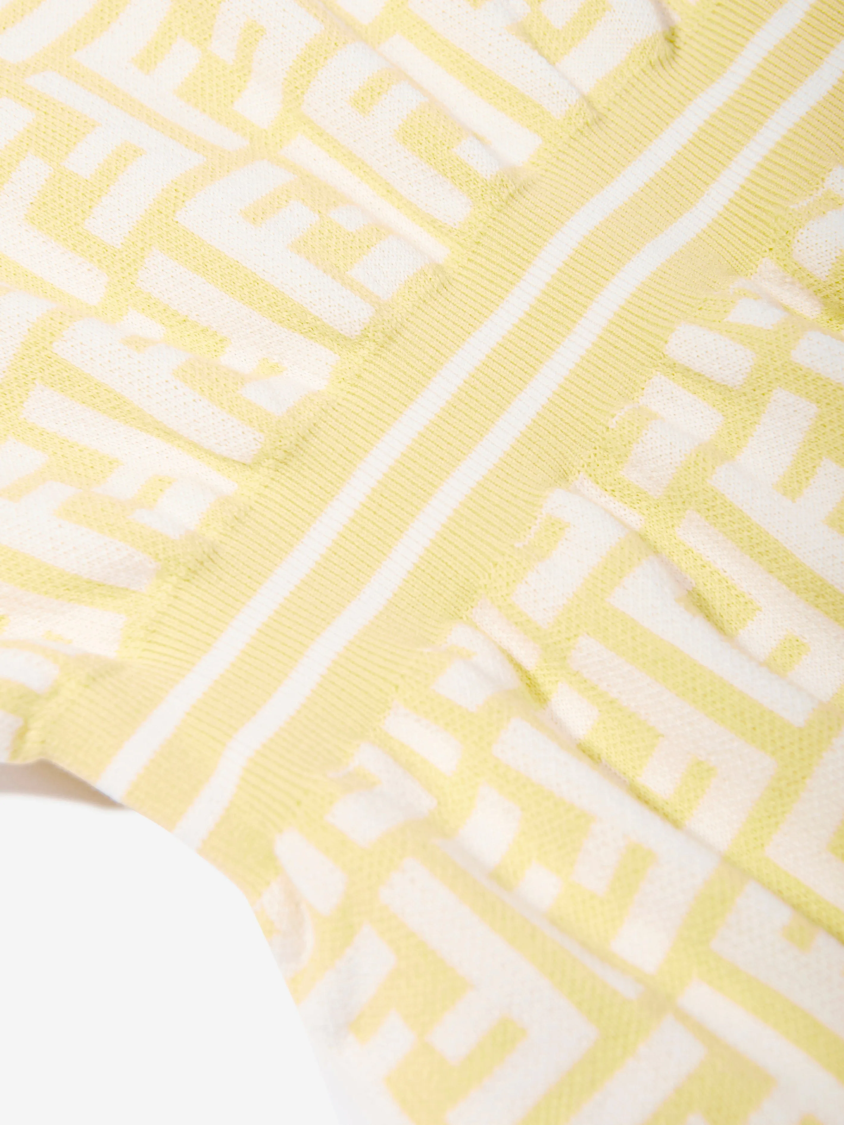 Baby Girls FF Logo Strickkleid in Gelb