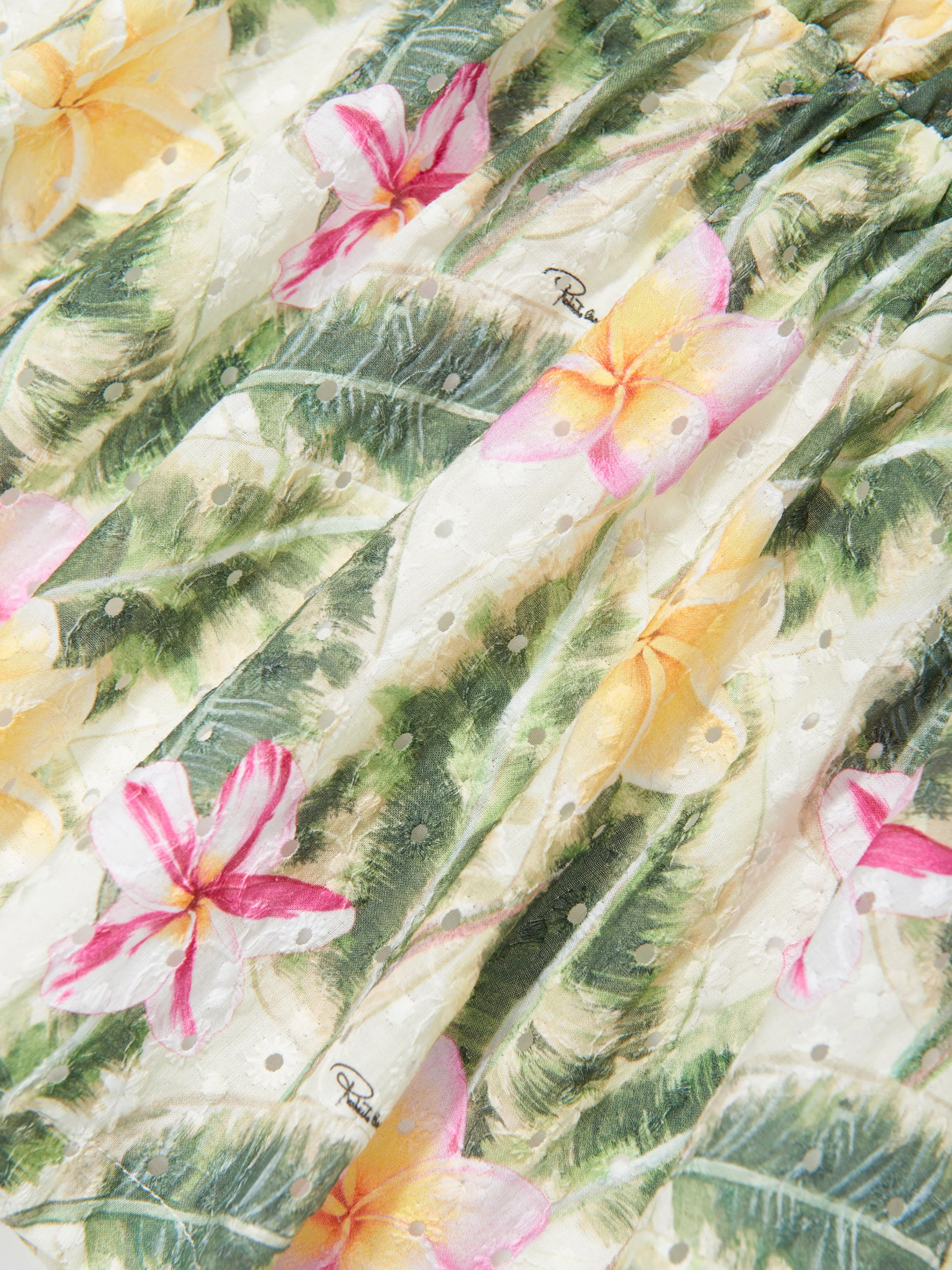 Baby Mädchen Blumen Baumwolle Jersey Kleid in Mehrfarbig