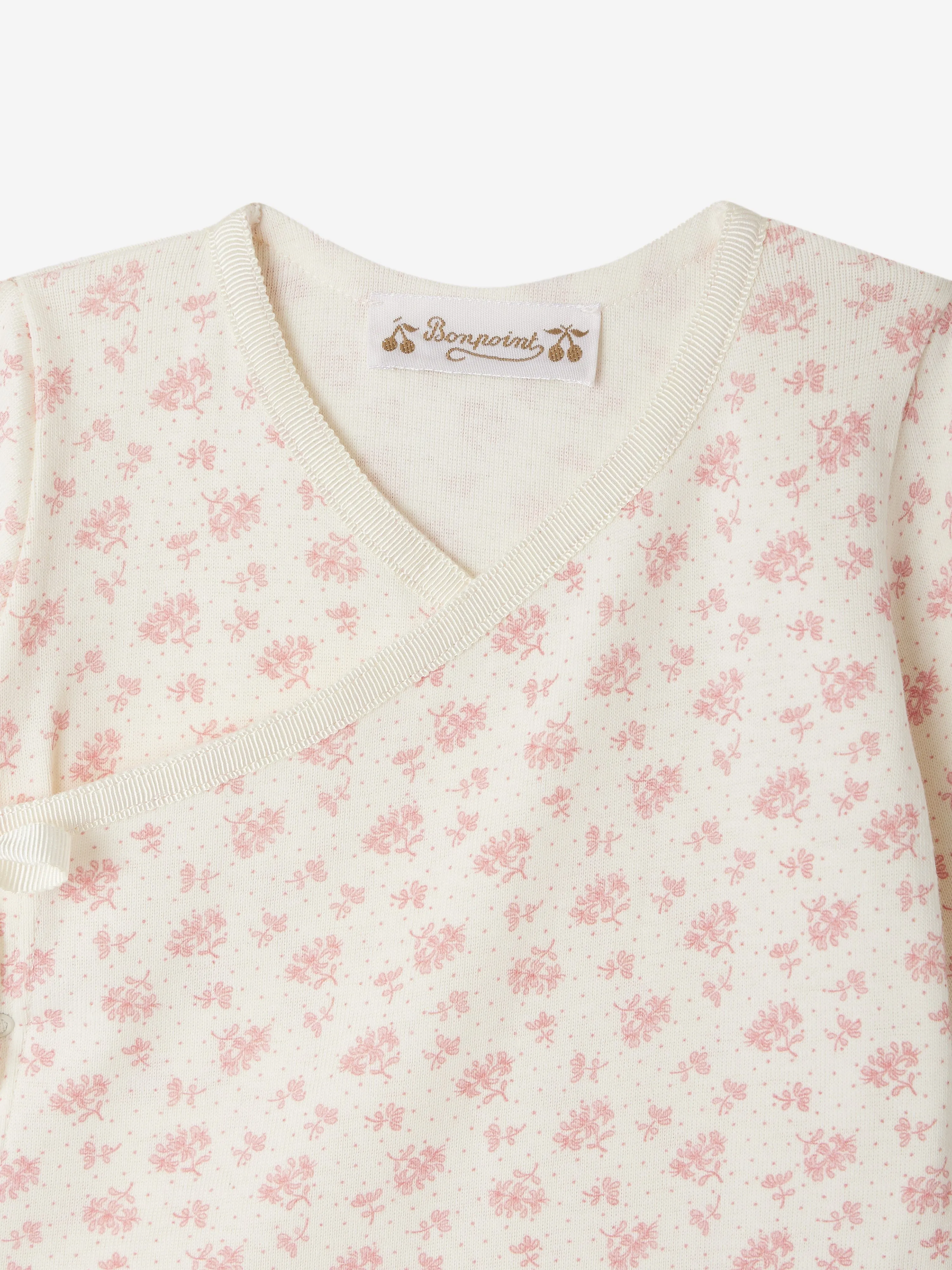 Baby Girls Blumen-Giulietta Babygrow in Elfenbein