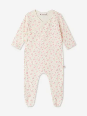 Baby Girls Blumen-Giulietta Babygrow in Elfenbein
