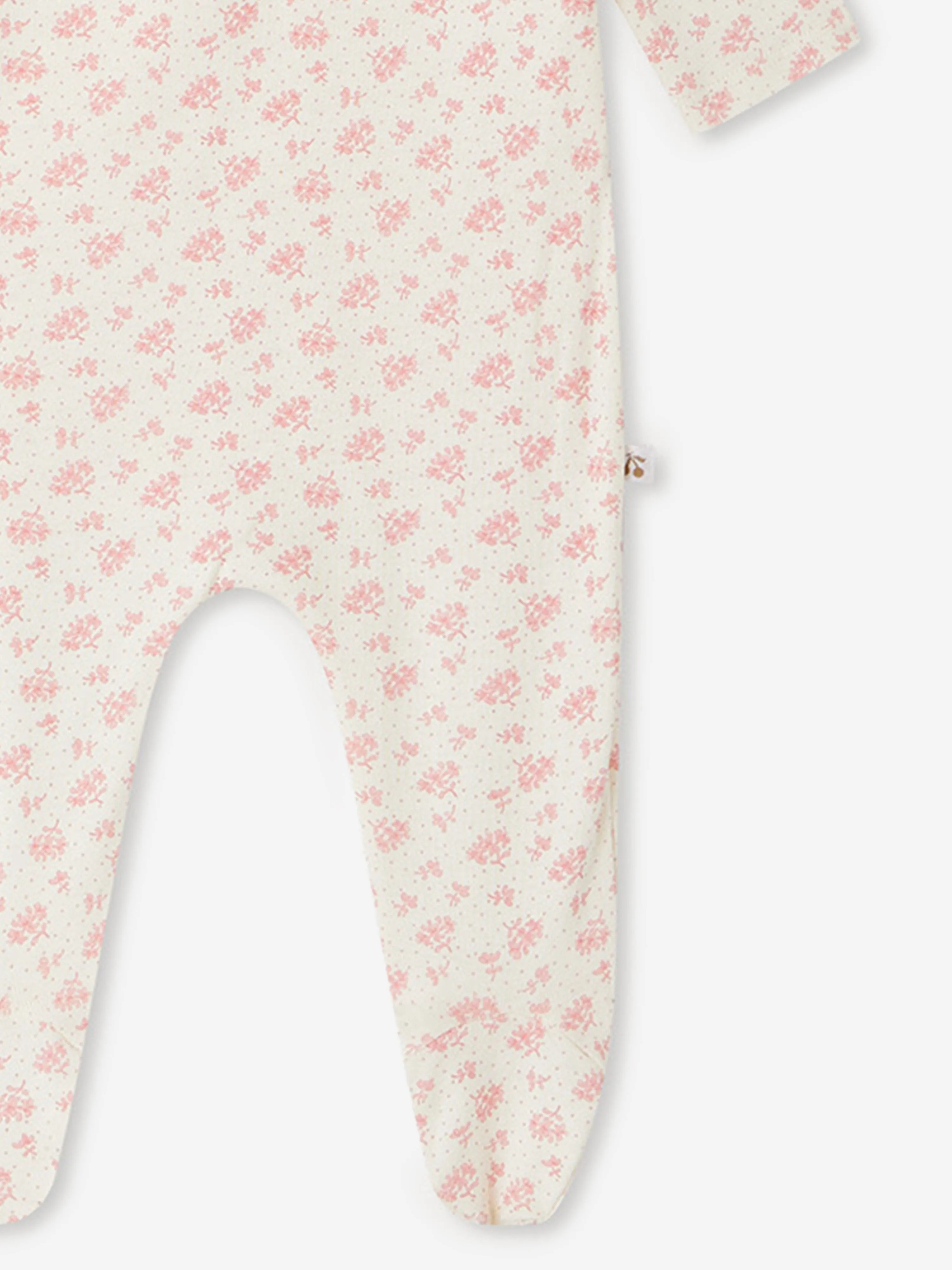 Baby Girls Blumen-Giulietta Babygrow in Elfenbein