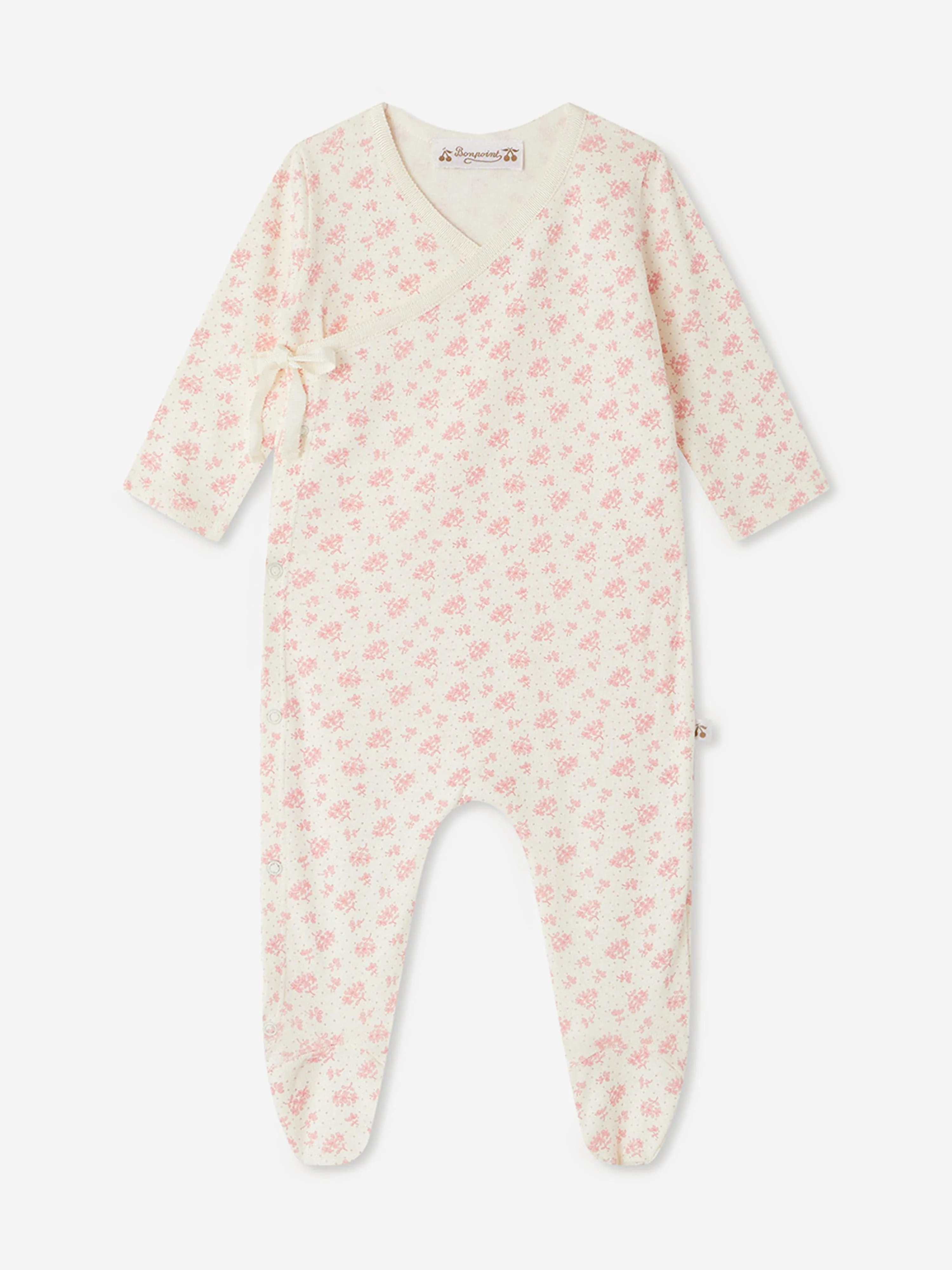 Baby Girls Blumen-Giulietta Babygrow in Elfenbein