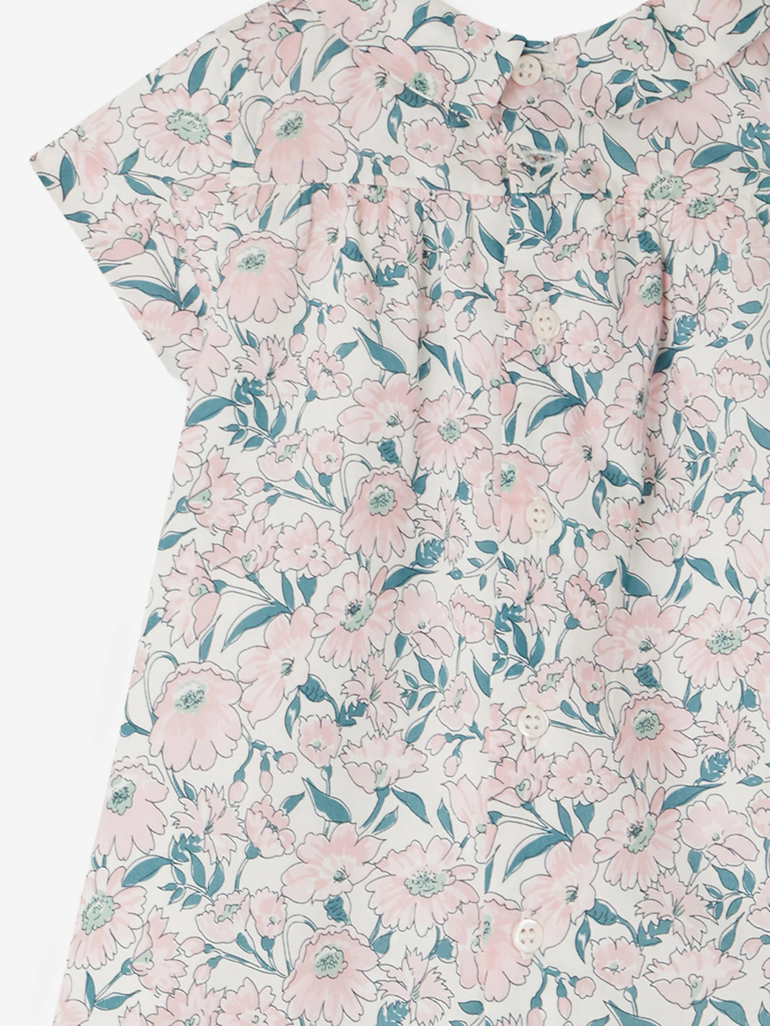 Rosa Blumen-Jadila-Kleid für Baby-Mädchen