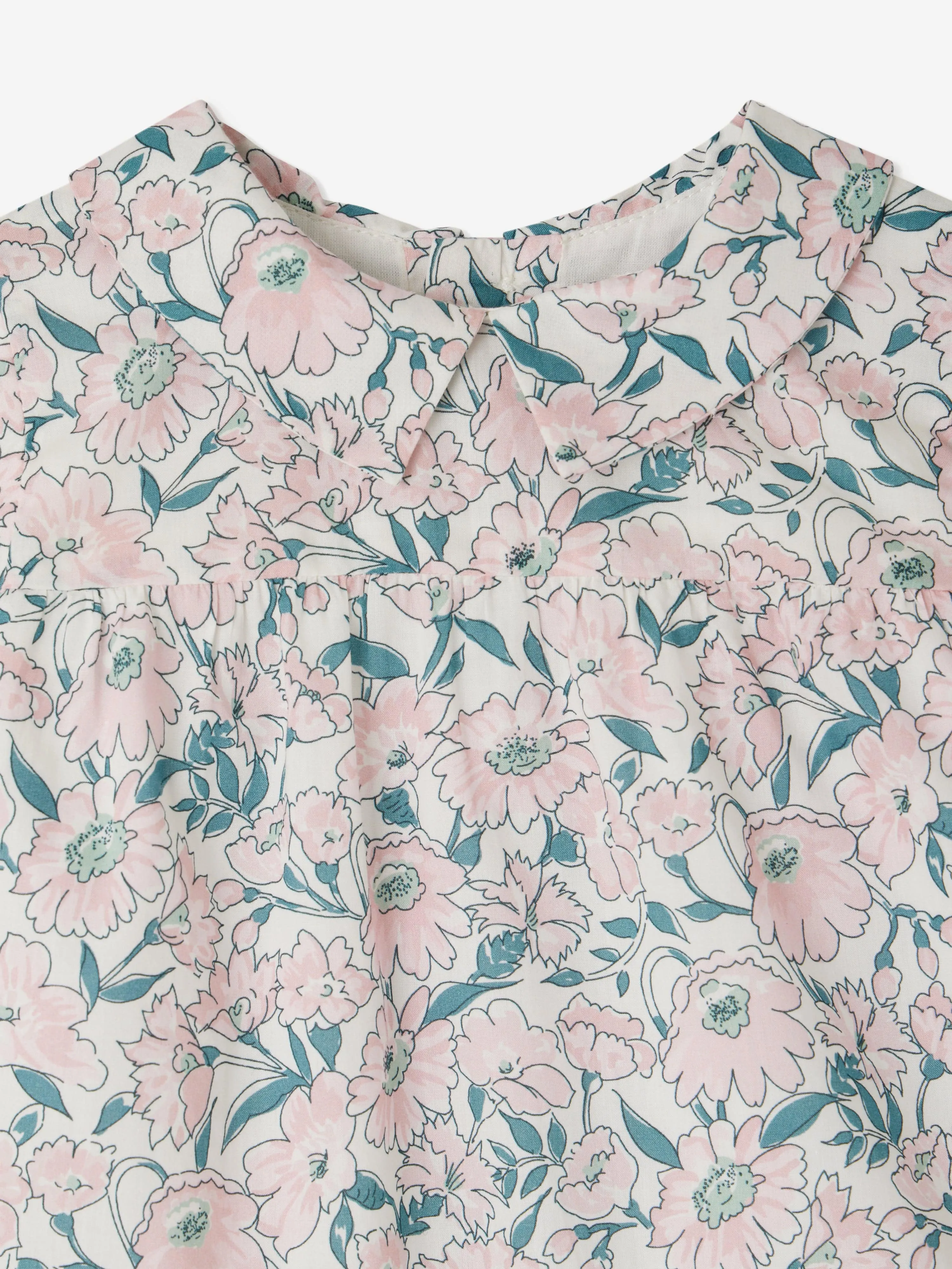 Rosa Blumen-Jadila-Kleid für Baby-Mädchen