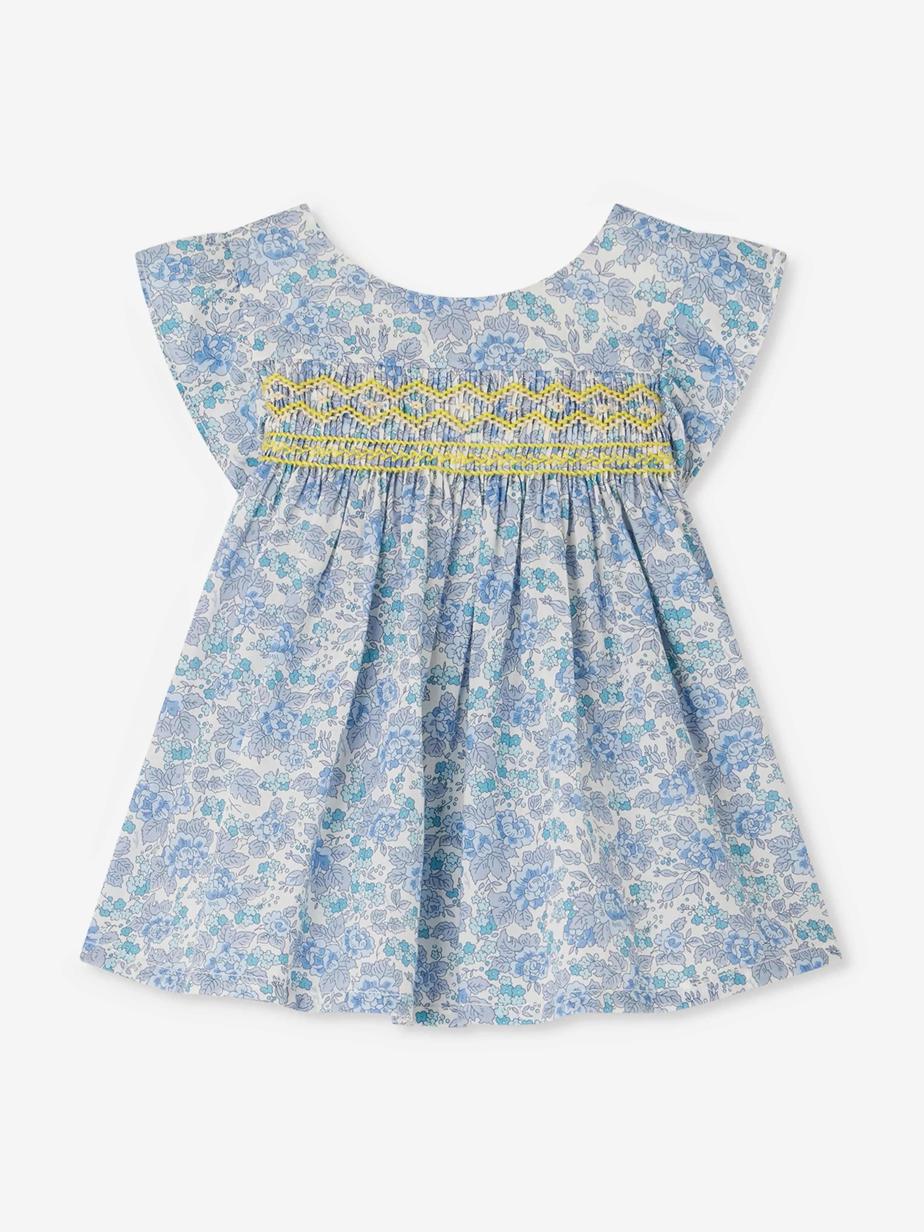 Baby Girls Bluse mit Blumenmuster in Blau