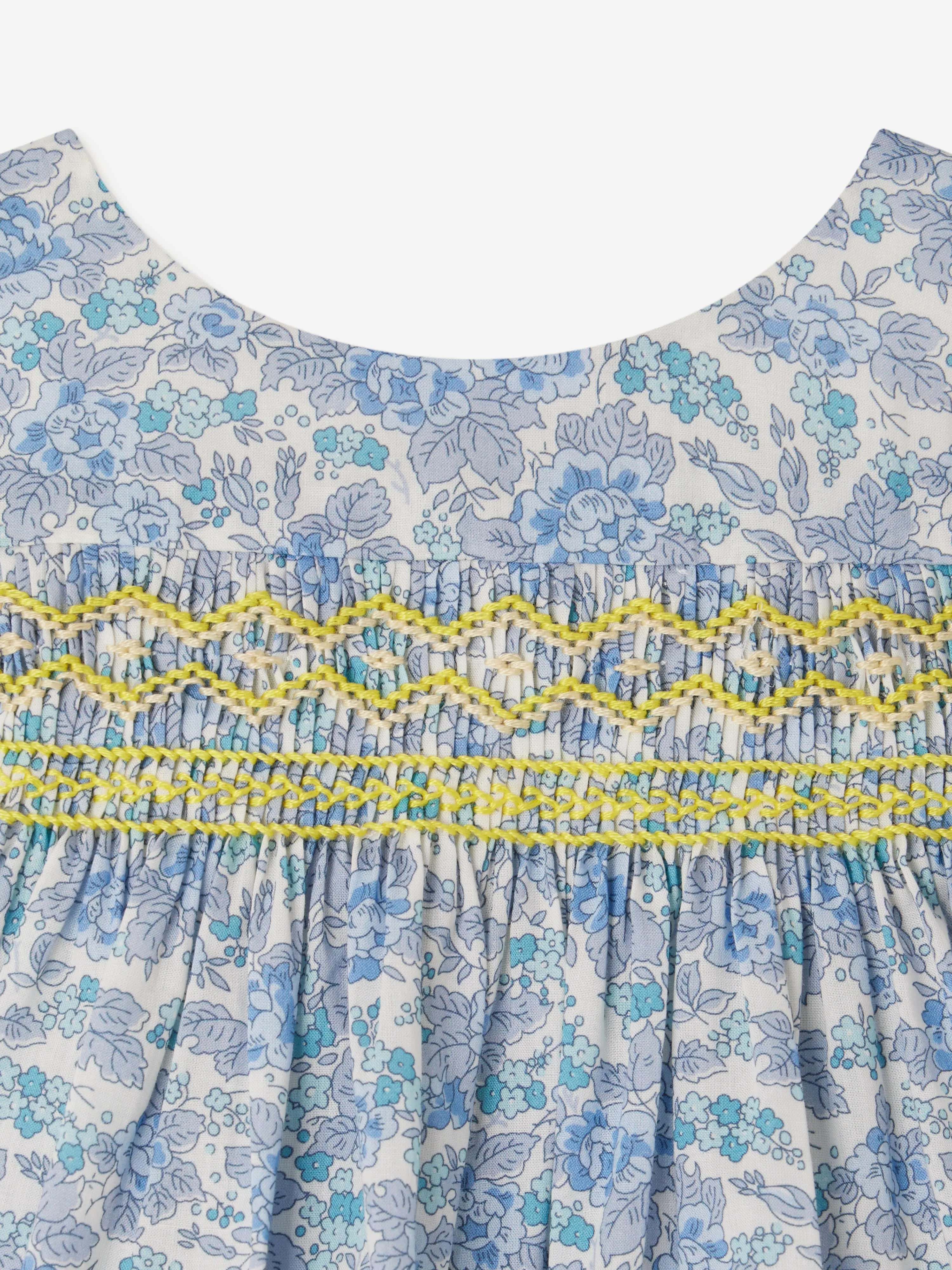 Baby Girls Bluse mit Blumenmuster in Blau
