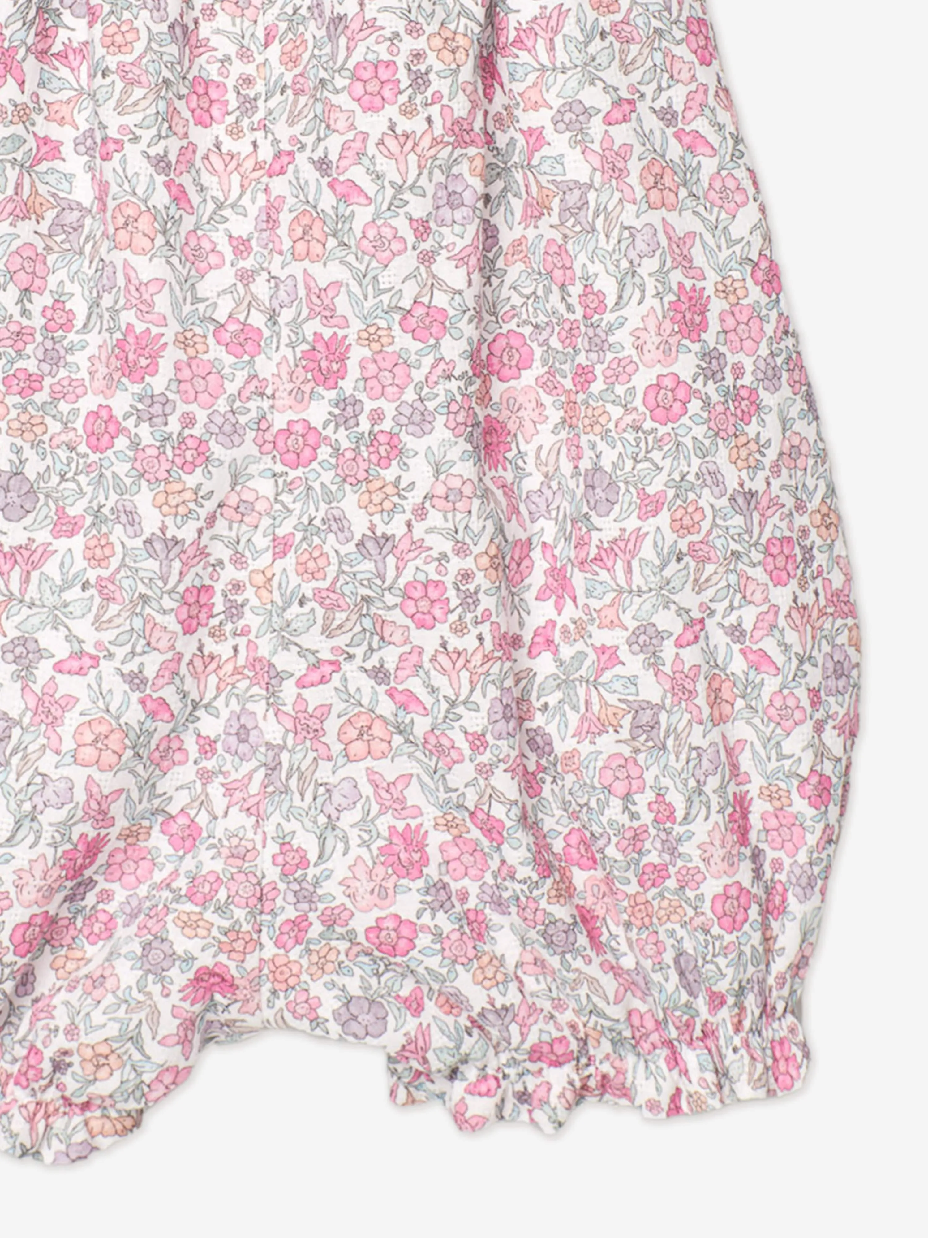 Rosa Blumen-Romper für Babygirls