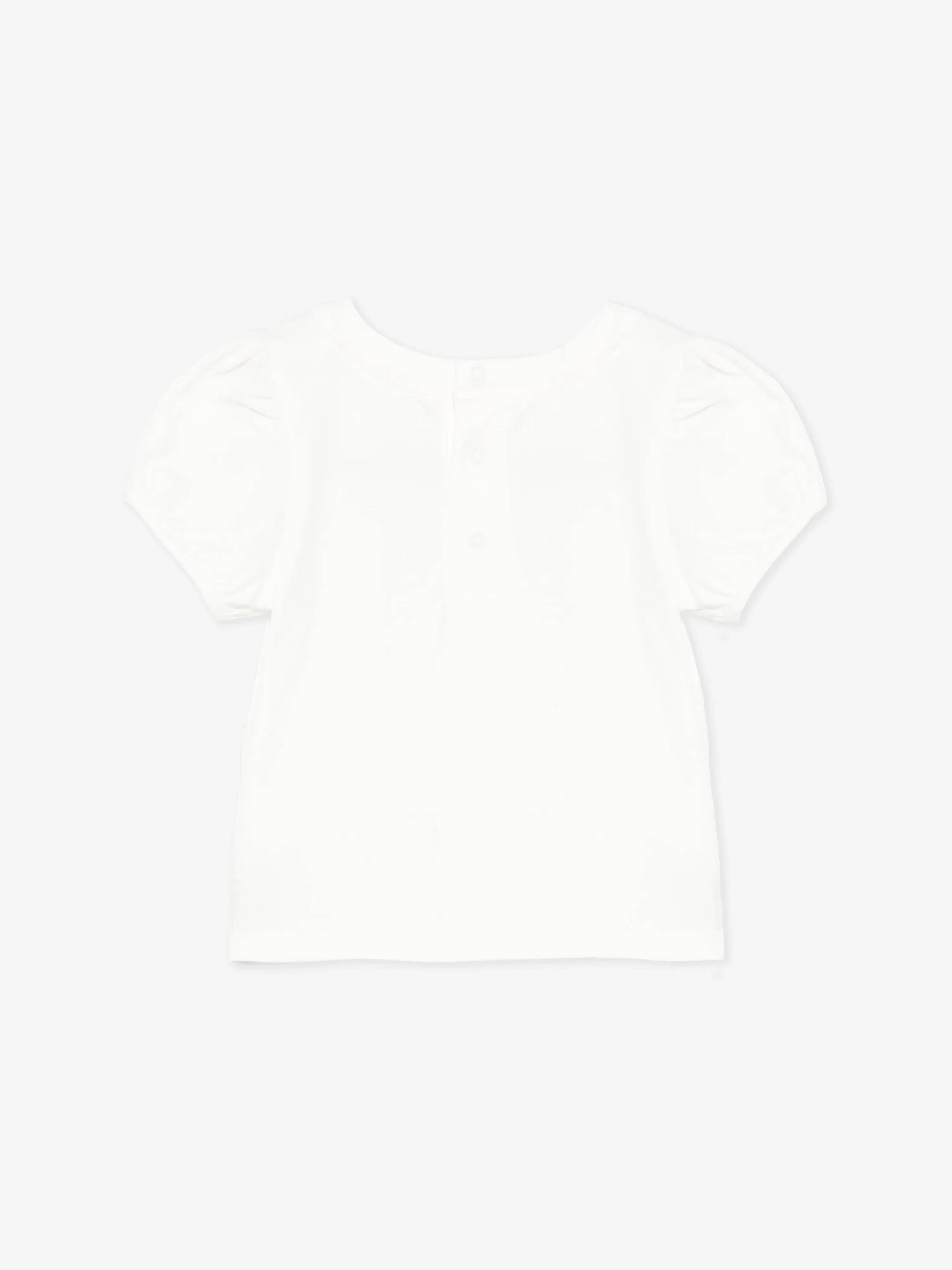 Ivory T-Shirt mit Blumen-Gießkannen-Motiv für Baby-Mädchen