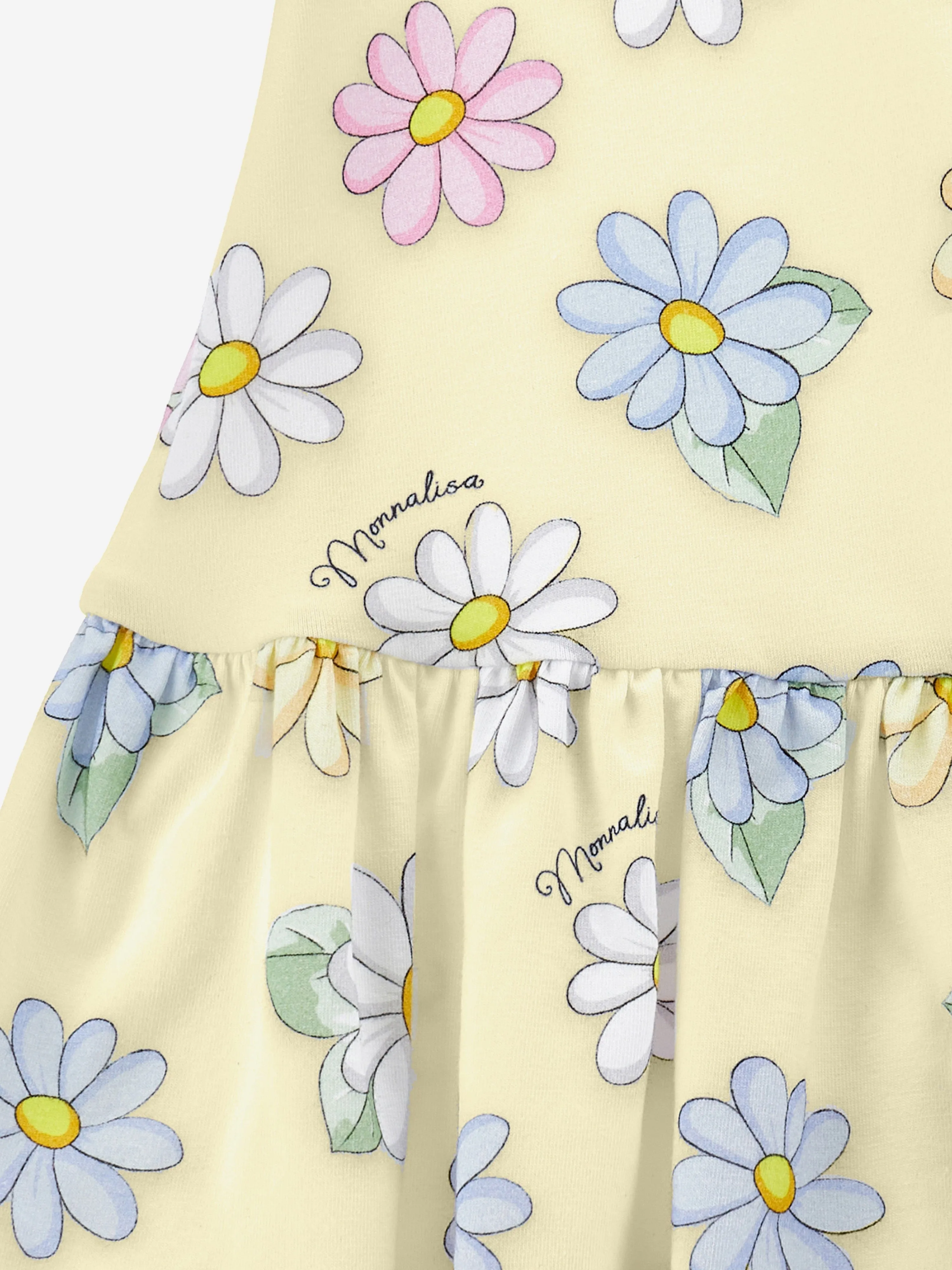 Gelbes Blumenprint-Kleid für Baby-Mädchen