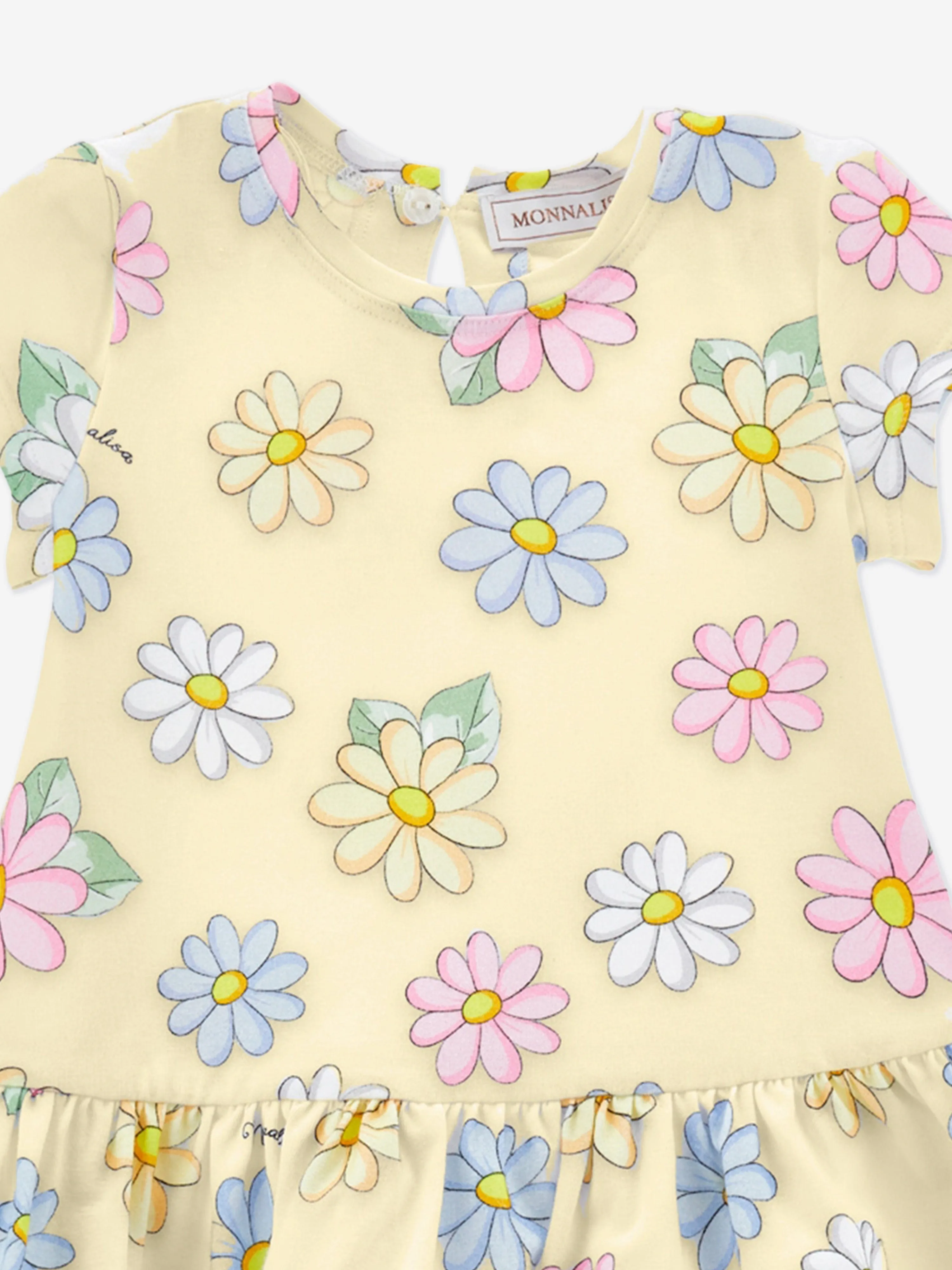Gelbes Blumenprint-Kleid für Baby-Mädchen