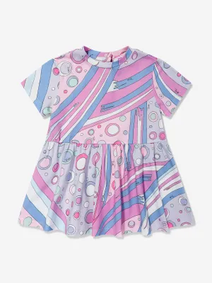 Baby Girls Fontane Print Kleid in Rosa