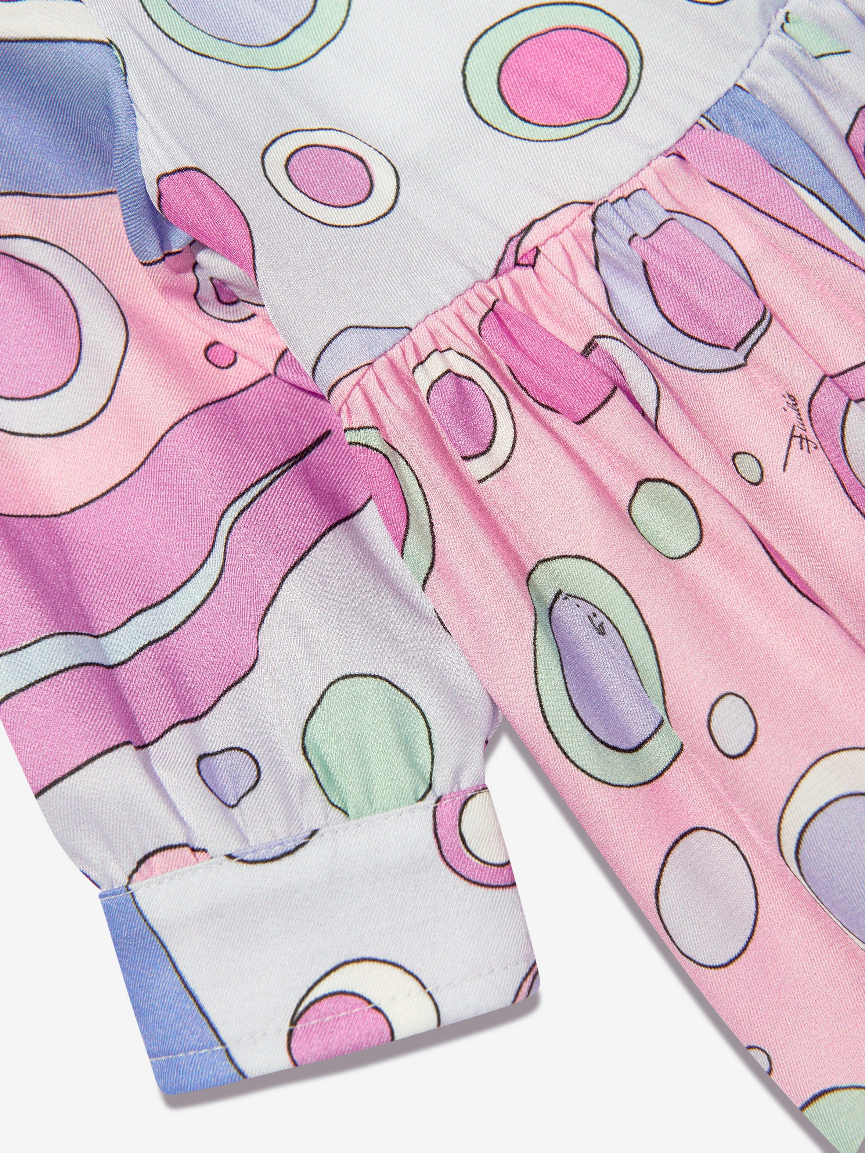 Baby Girls Fontane Print Kleid in Rosa