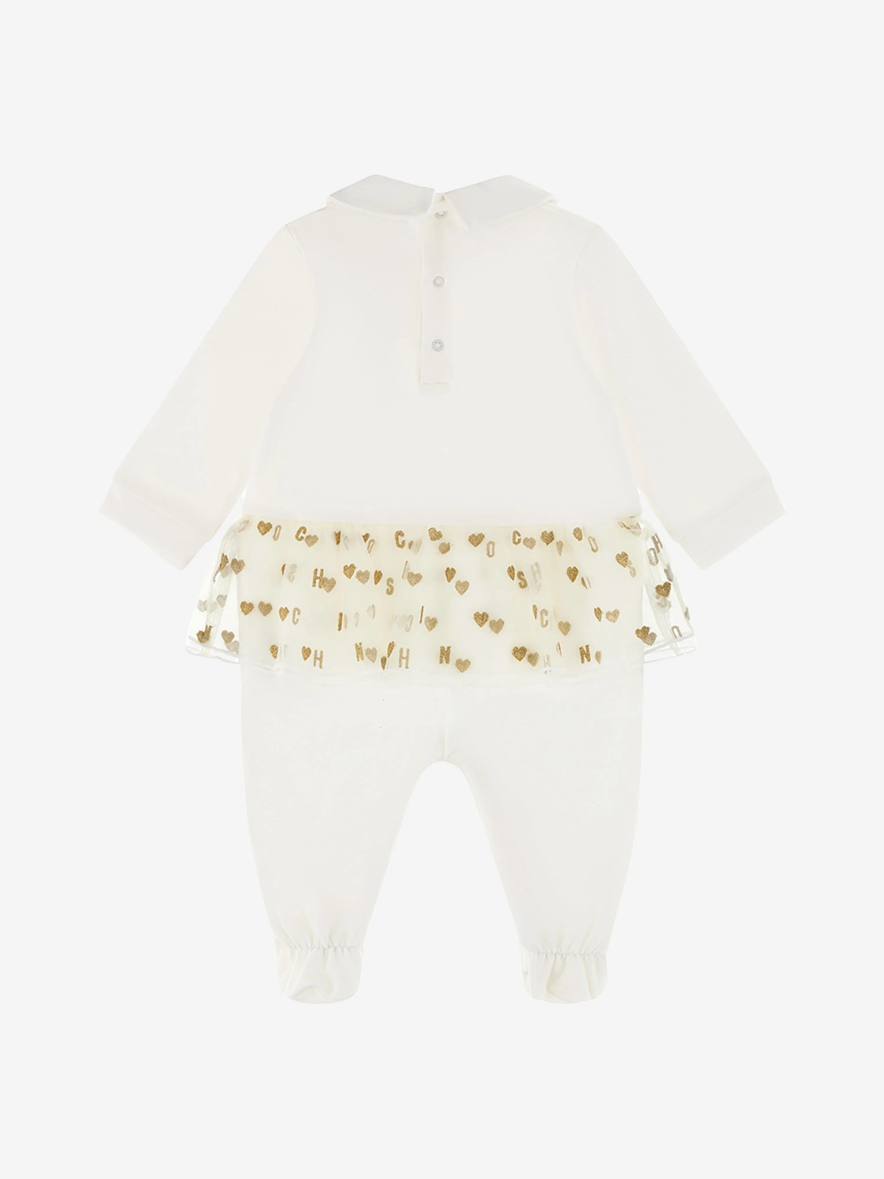 Baby Girls Herzen Babygrow Geschenkset in Elfenbein