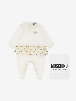 Baby Girls Herzen Babygrow Geschenkset in Elfenbein