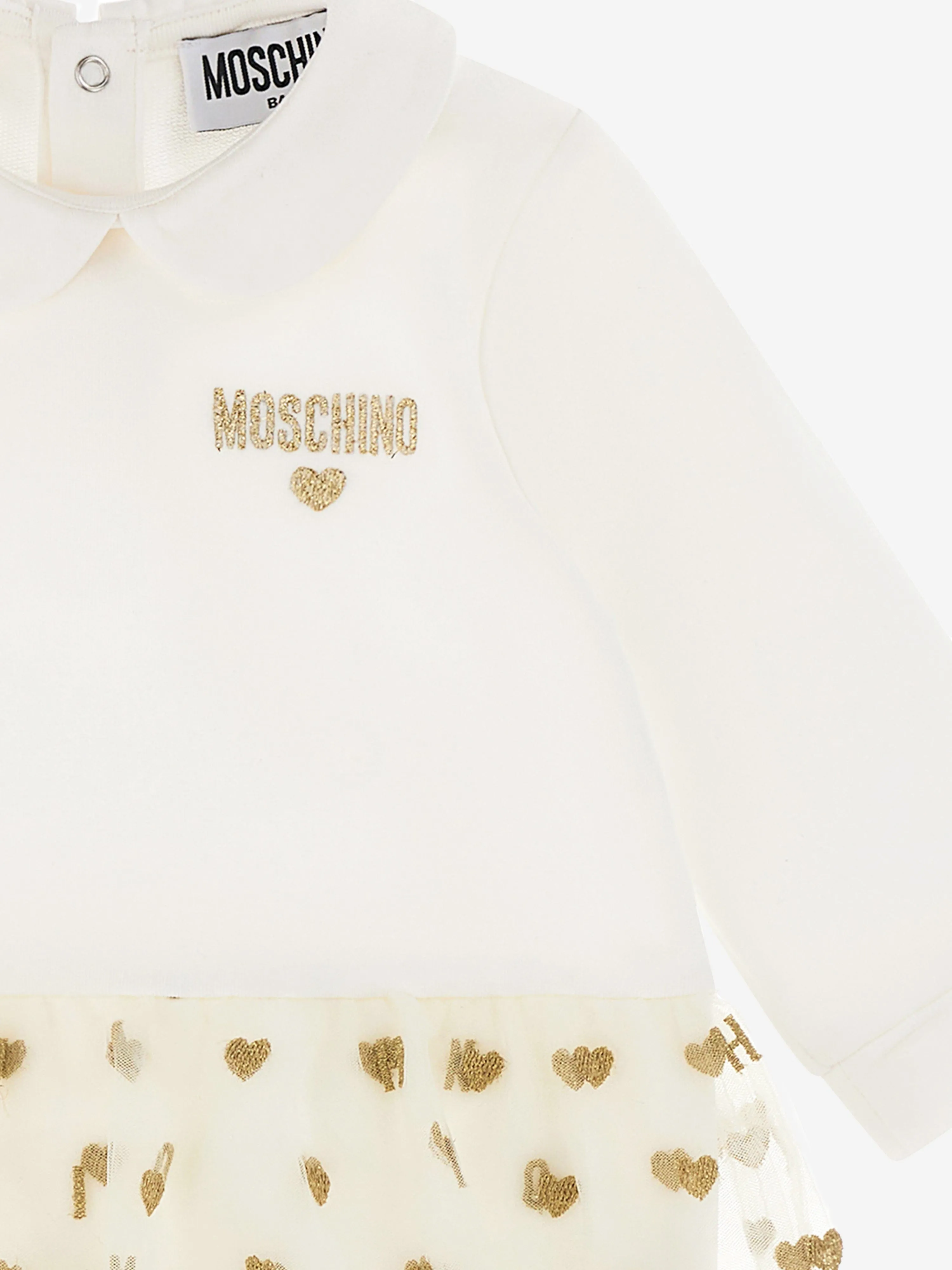 Baby Girls Herzen Babygrow Geschenkset in Elfenbein