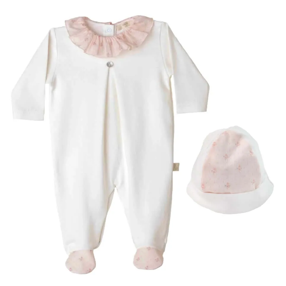 Elfenbein Babybody-Set für Mädchen