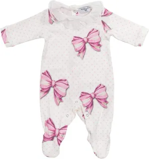 Baby Girls Elfenbein Punkt Babybody