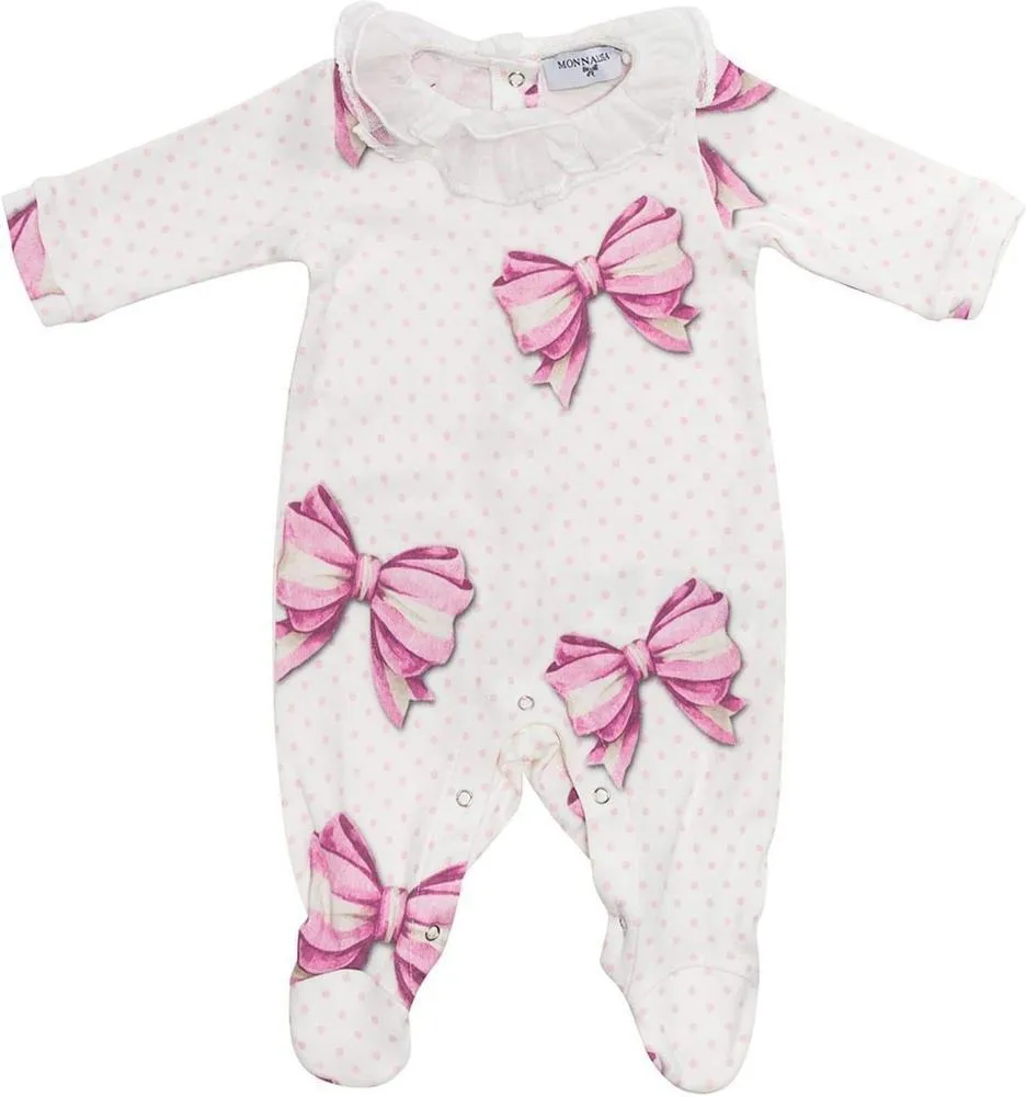 Baby Girls Elfenbein Punkt Babybody