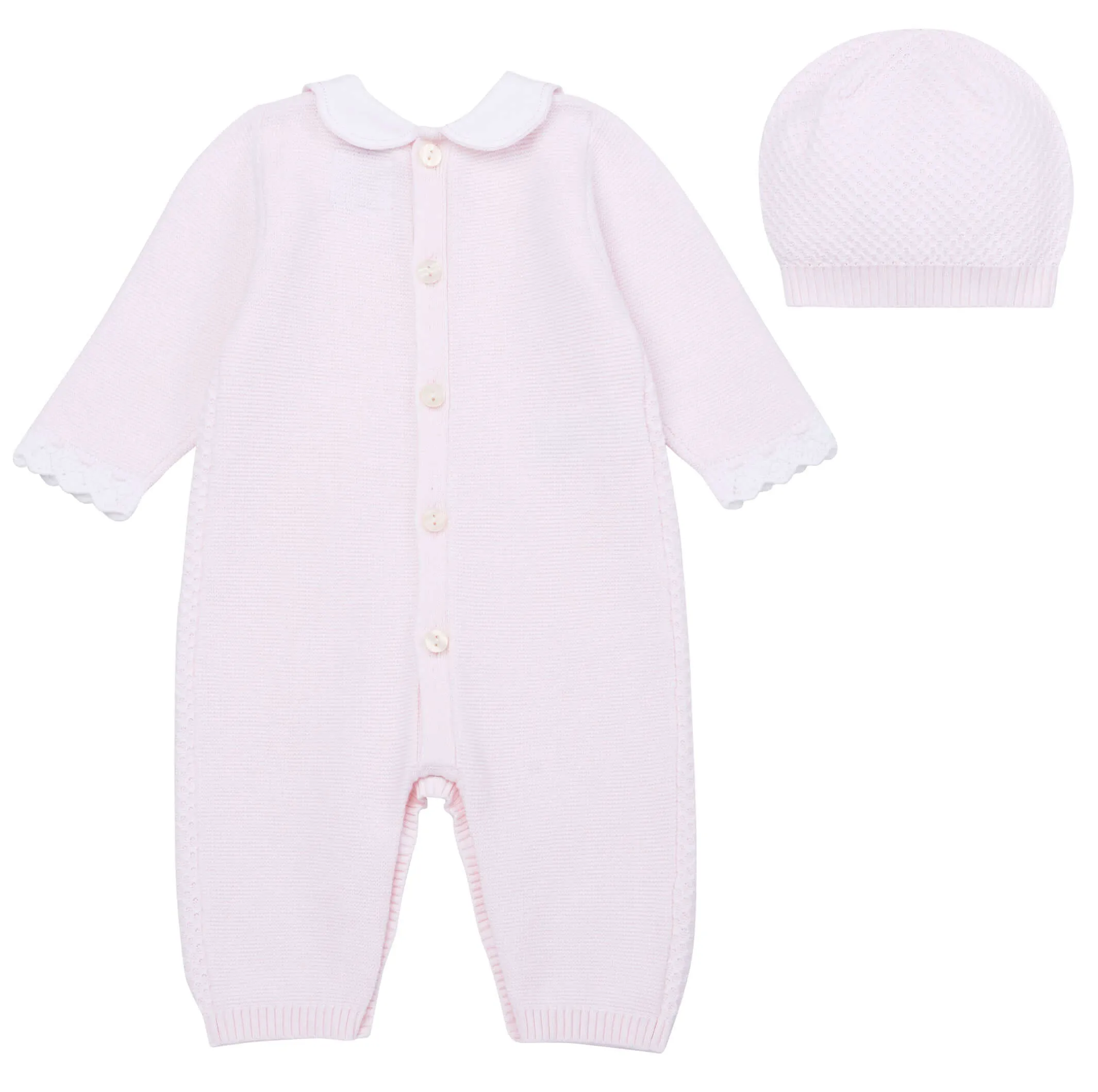 Strickoutfit & Mütze für Babygirls