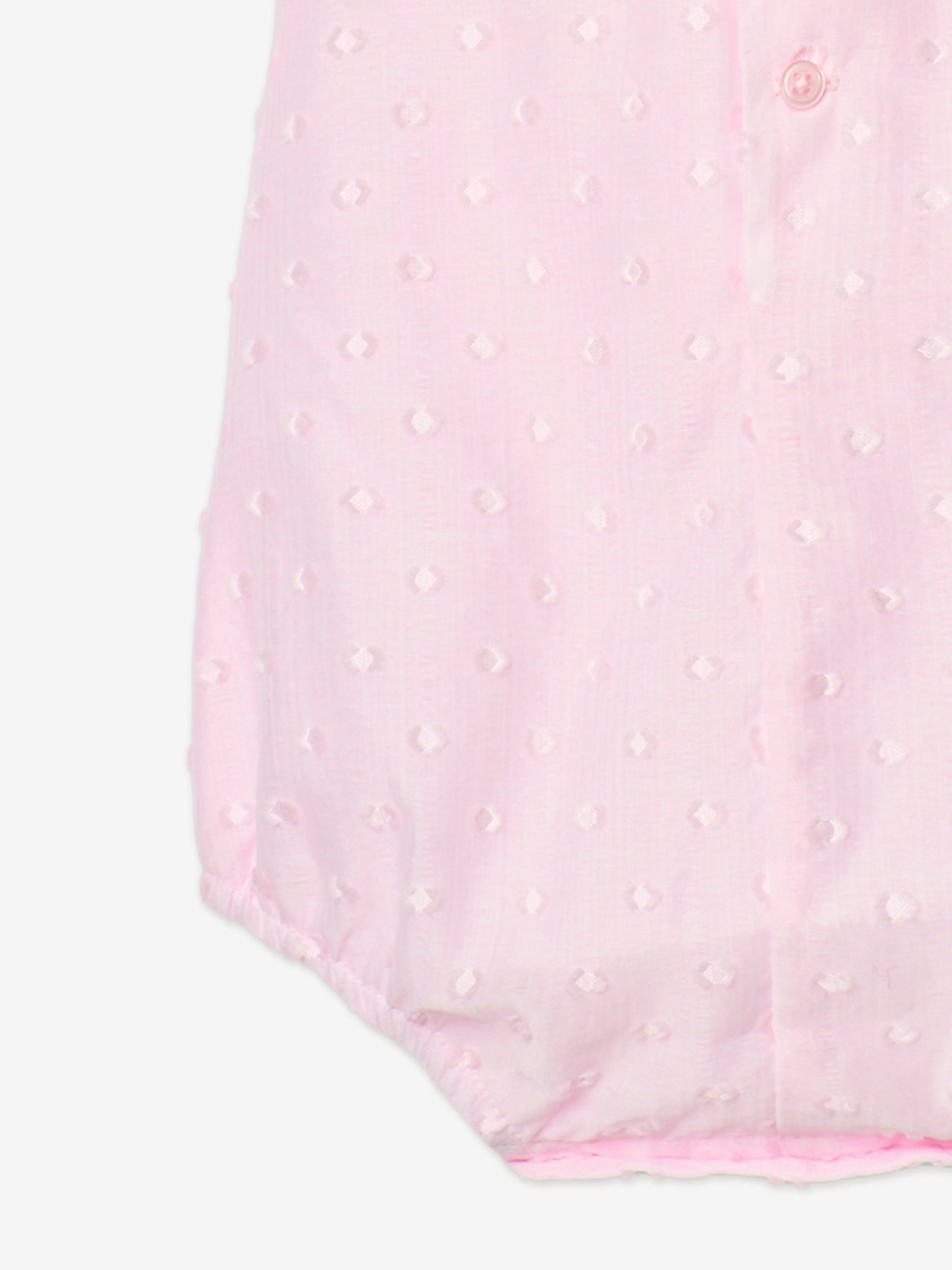 Rosa Spitzenbesatz-Strampler für Babygirls