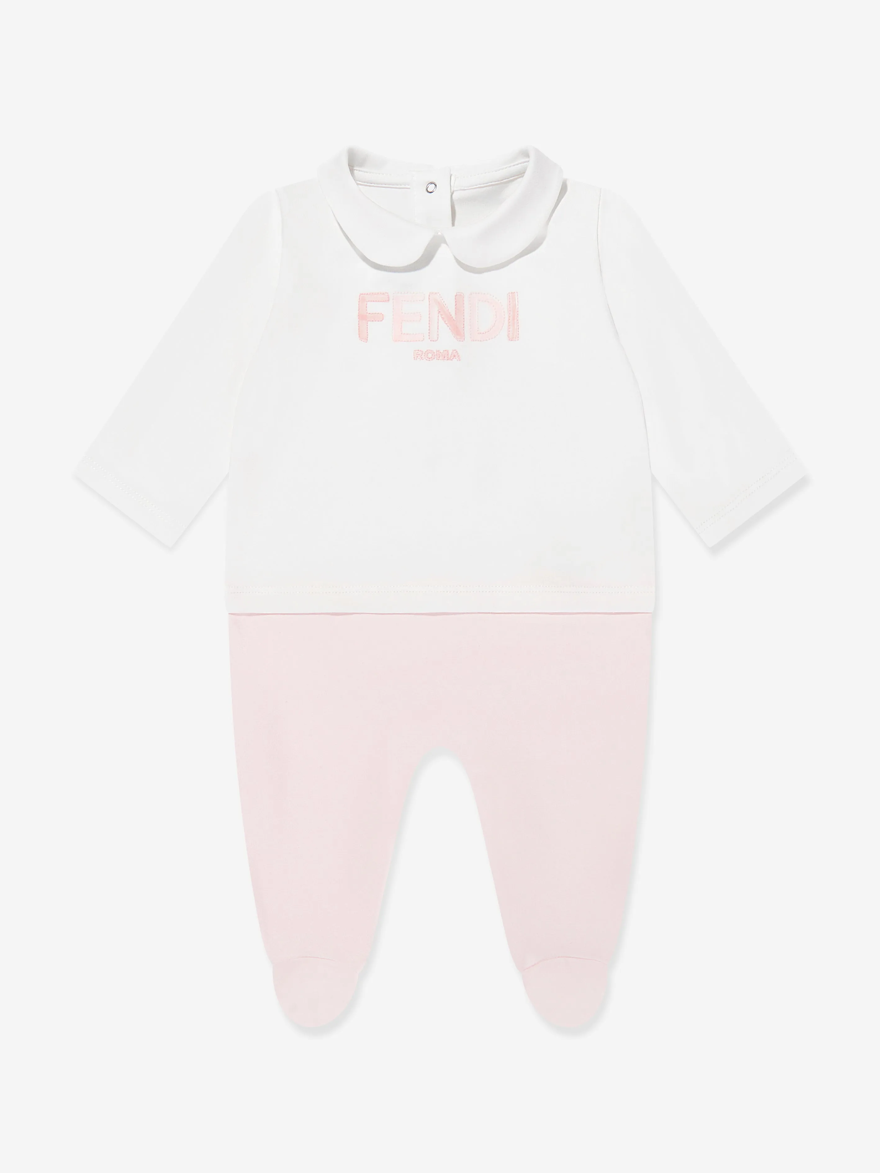 Baby Girls Logo Strampler-Set in Rosa