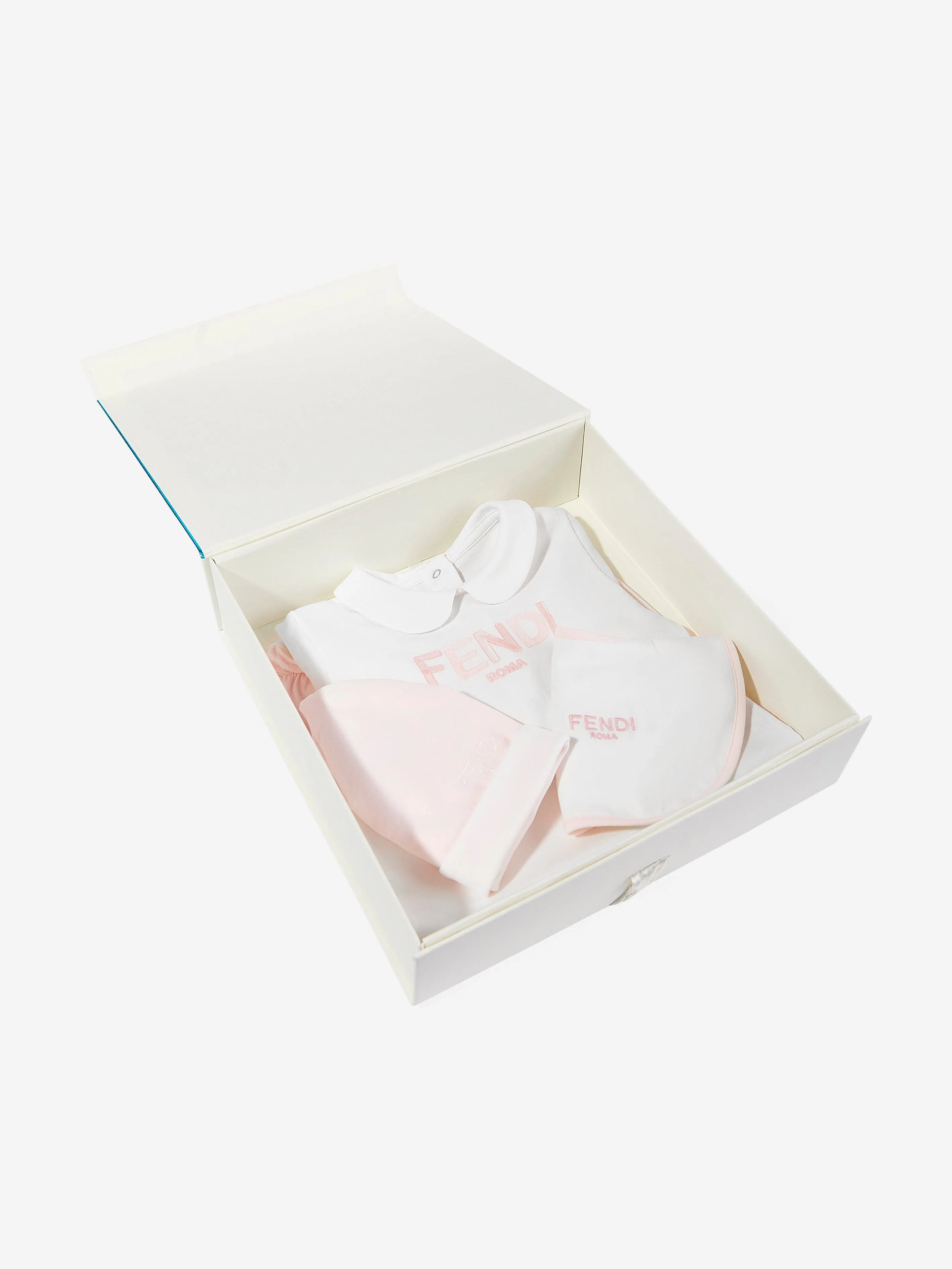 Baby Girls Logo Strampler-Set in Rosa
