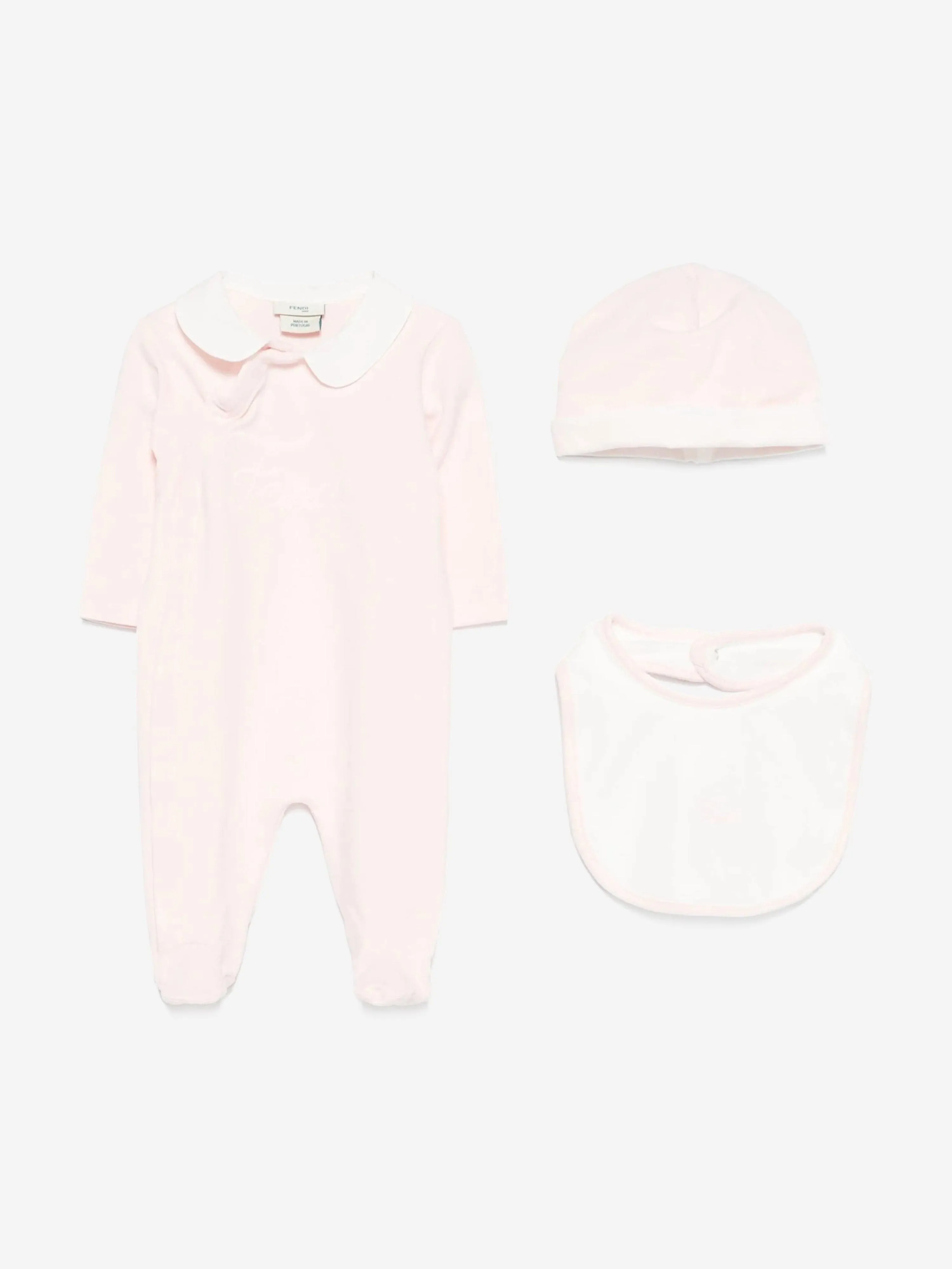 Baby Girls Logo Strampler-Set in Rosa