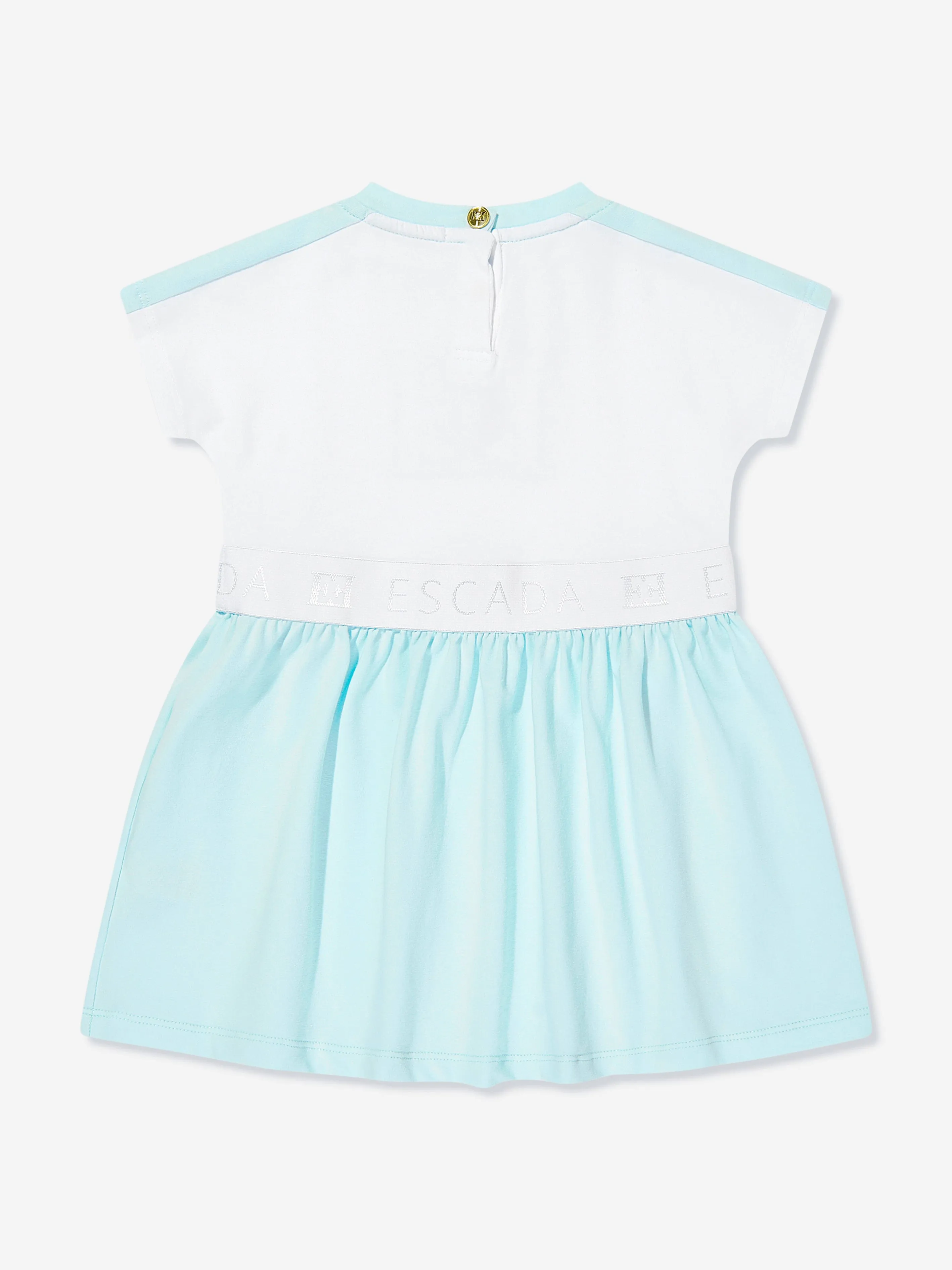 Baby Girls Logo-Kleid in Weiß