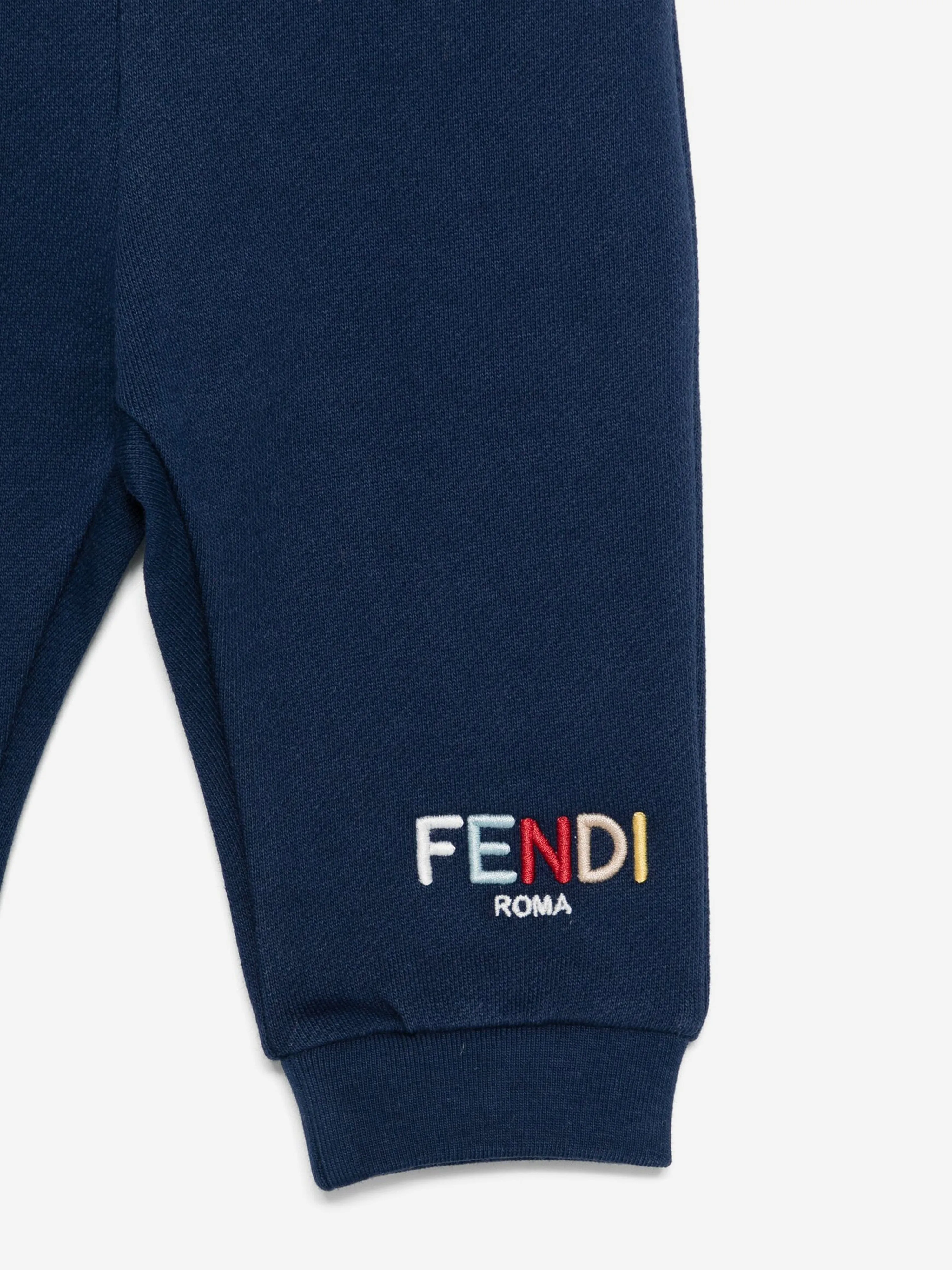 Baby Girls Logo Joggerhose in Marineblau