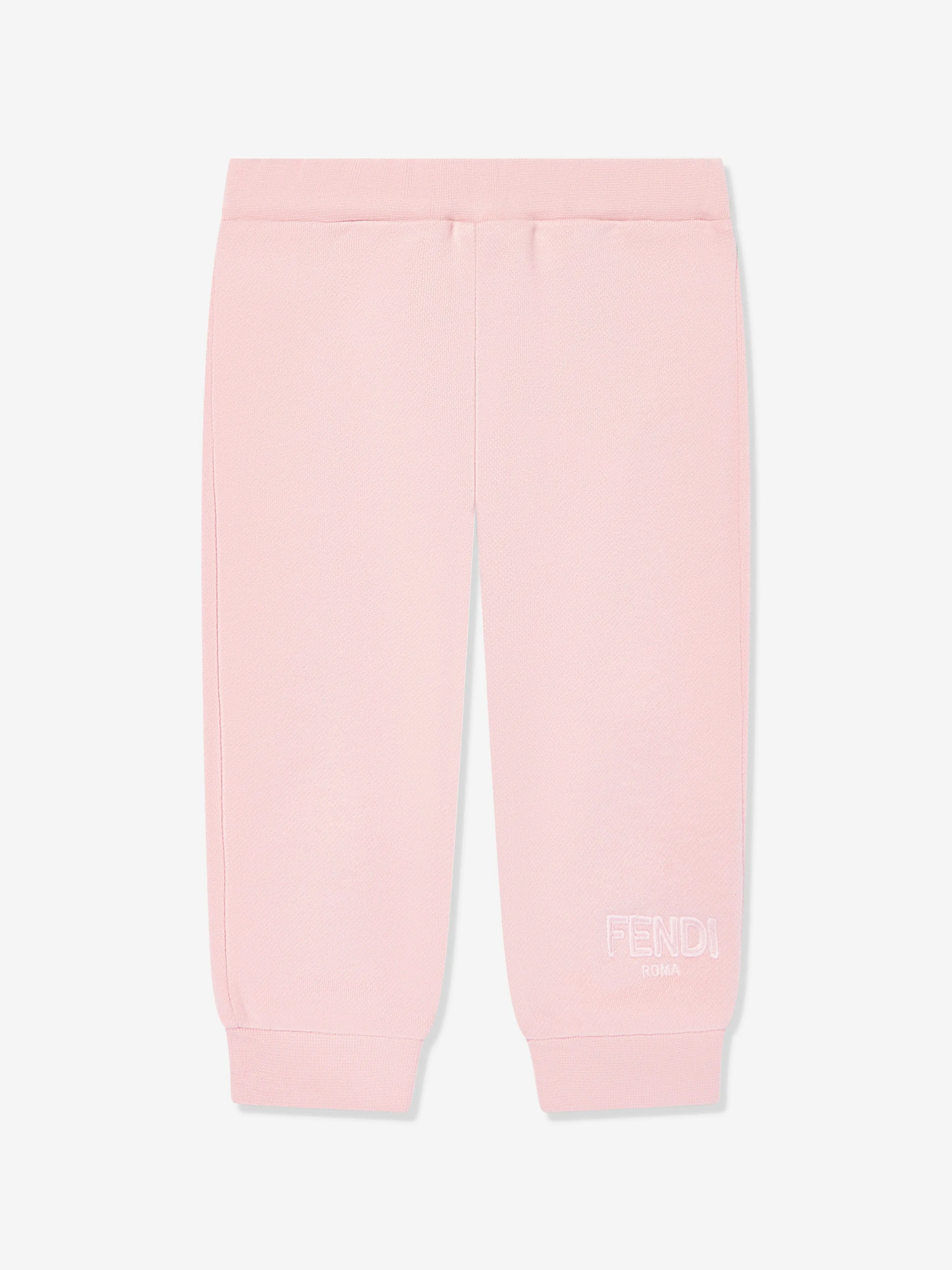 Baby Girls Logo Joggerhose in Rosa