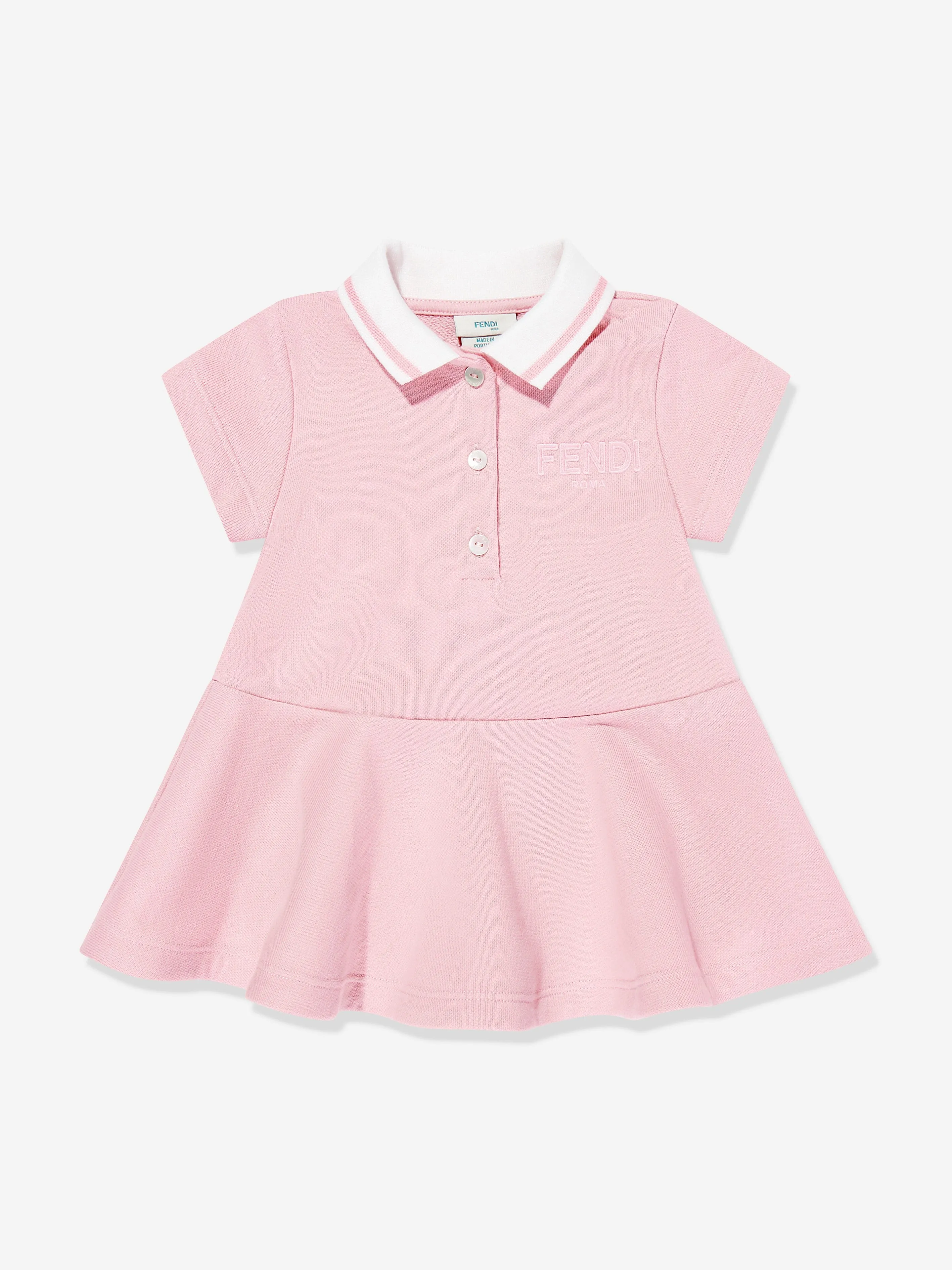 Rosa Polo-Kleid für Baby-Mädchen