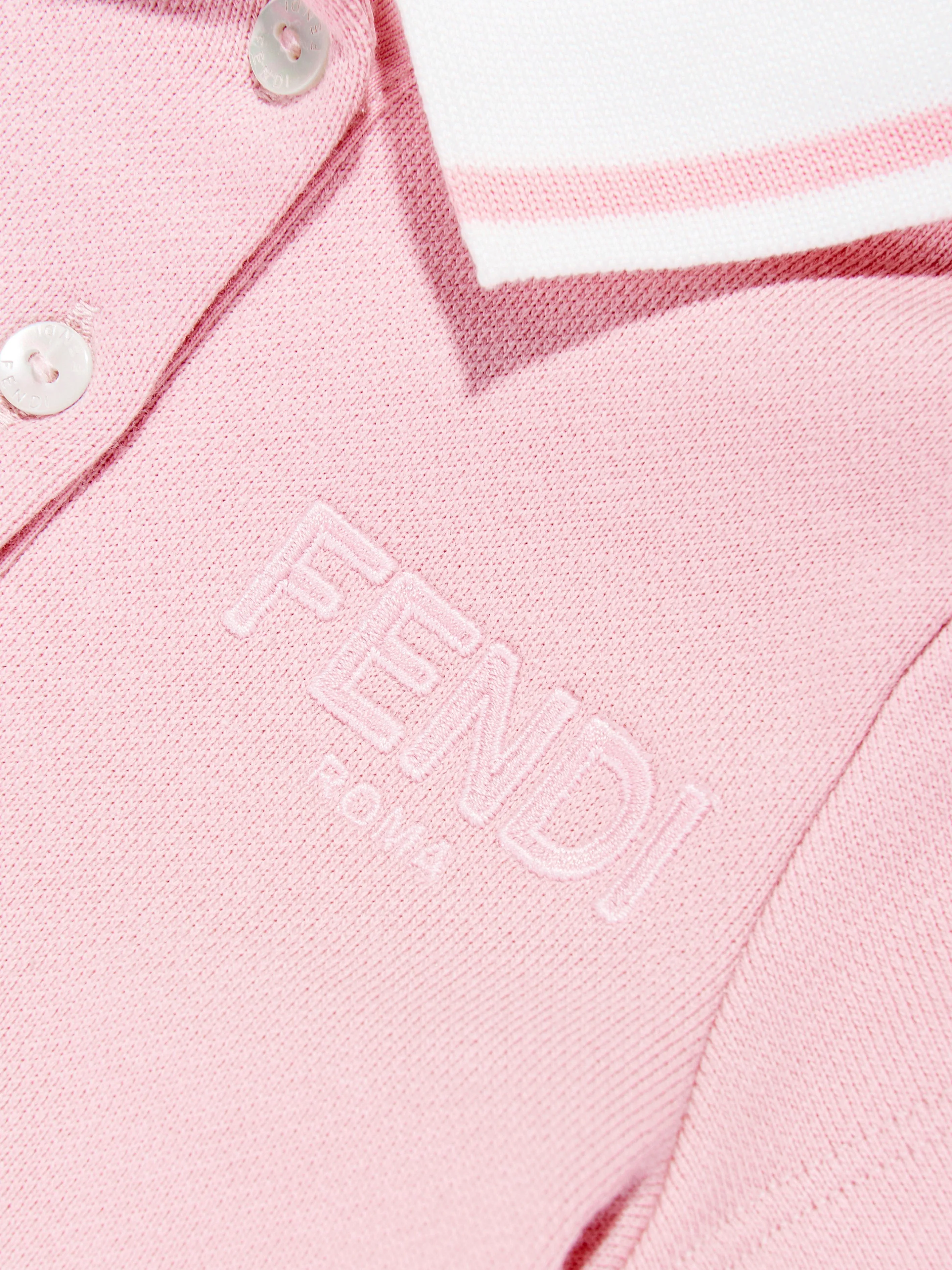 Rosa Polo-Kleid für Baby-Mädchen