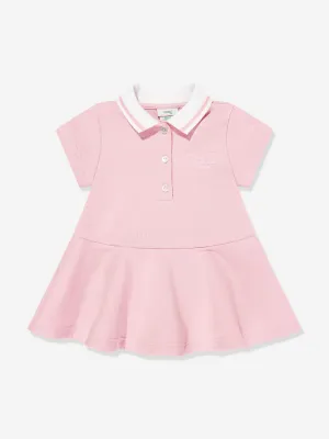 Baby Girls Logo Polo-Kleid in Rosa
