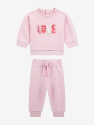 Baby Girls Lieben Tracksuit in Rosa