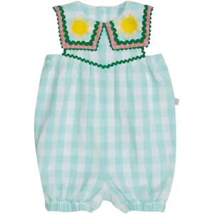 Bio-Gingham-Strampler für Babygirls