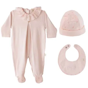 Baby Mädchen Pfirsichblüten-Set