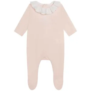 Bio-Babybody für Mädchen in Pfirsich