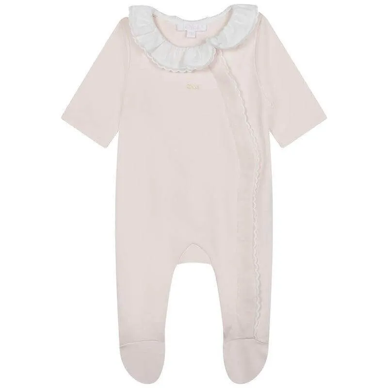 Bio-Baumwolle Baby-Strampler-Set für Mädchen in Pfirsich