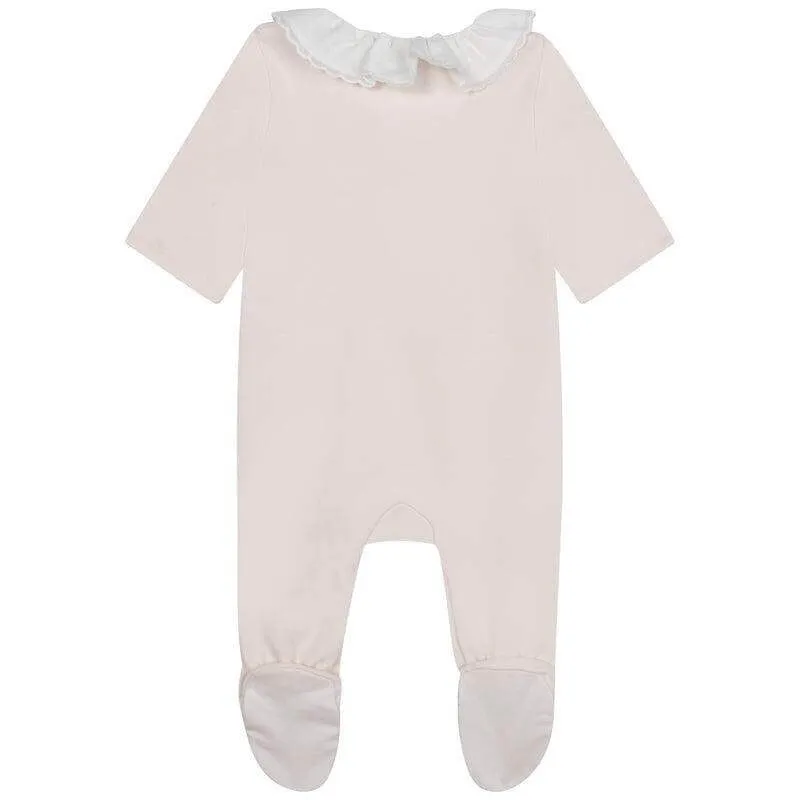 Bio-Baumwolle Baby-Strampler-Set für Mädchen in Pfirsich