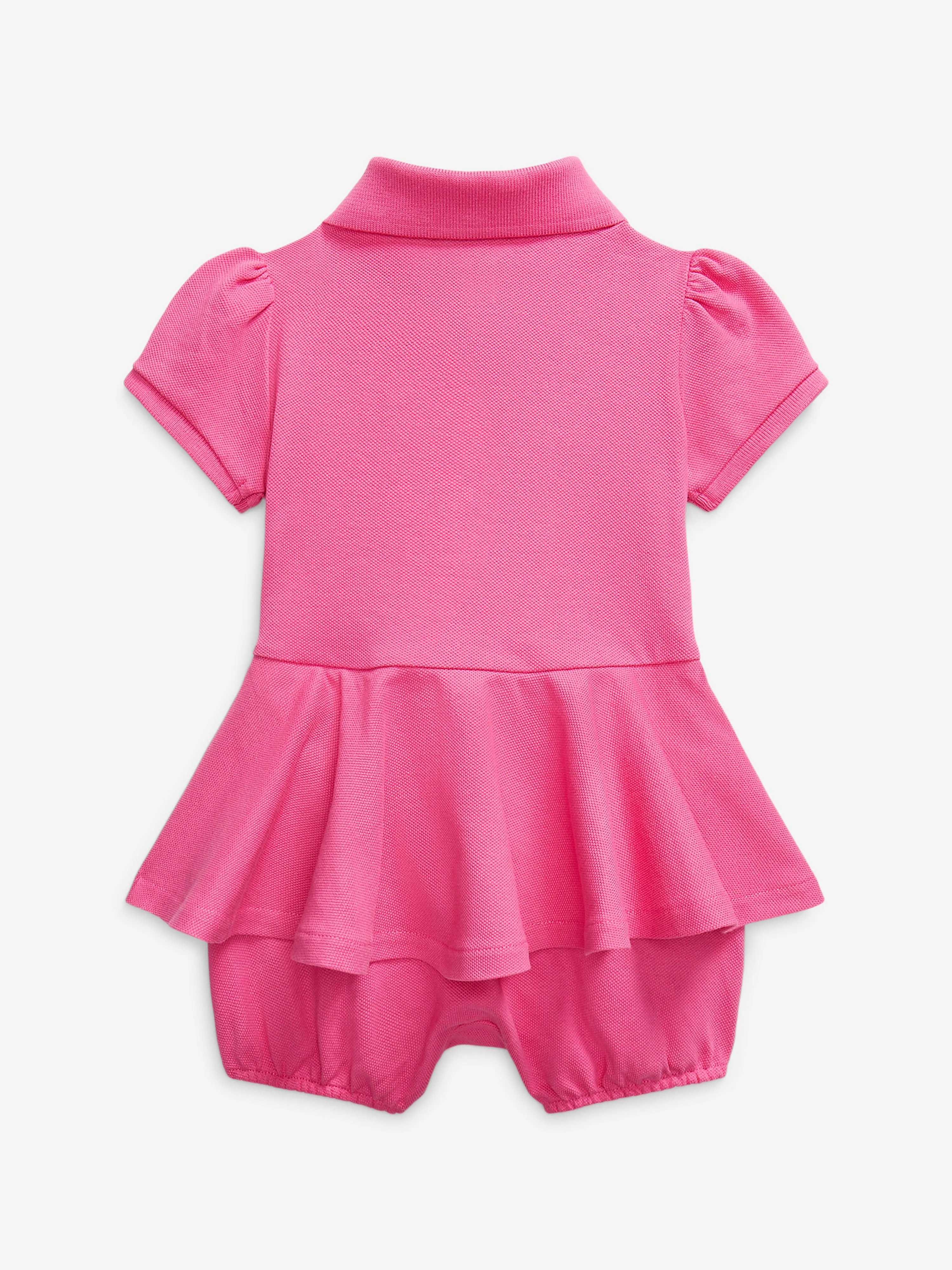 Rosa Baby-Mädchen Peplum Bubble Romper