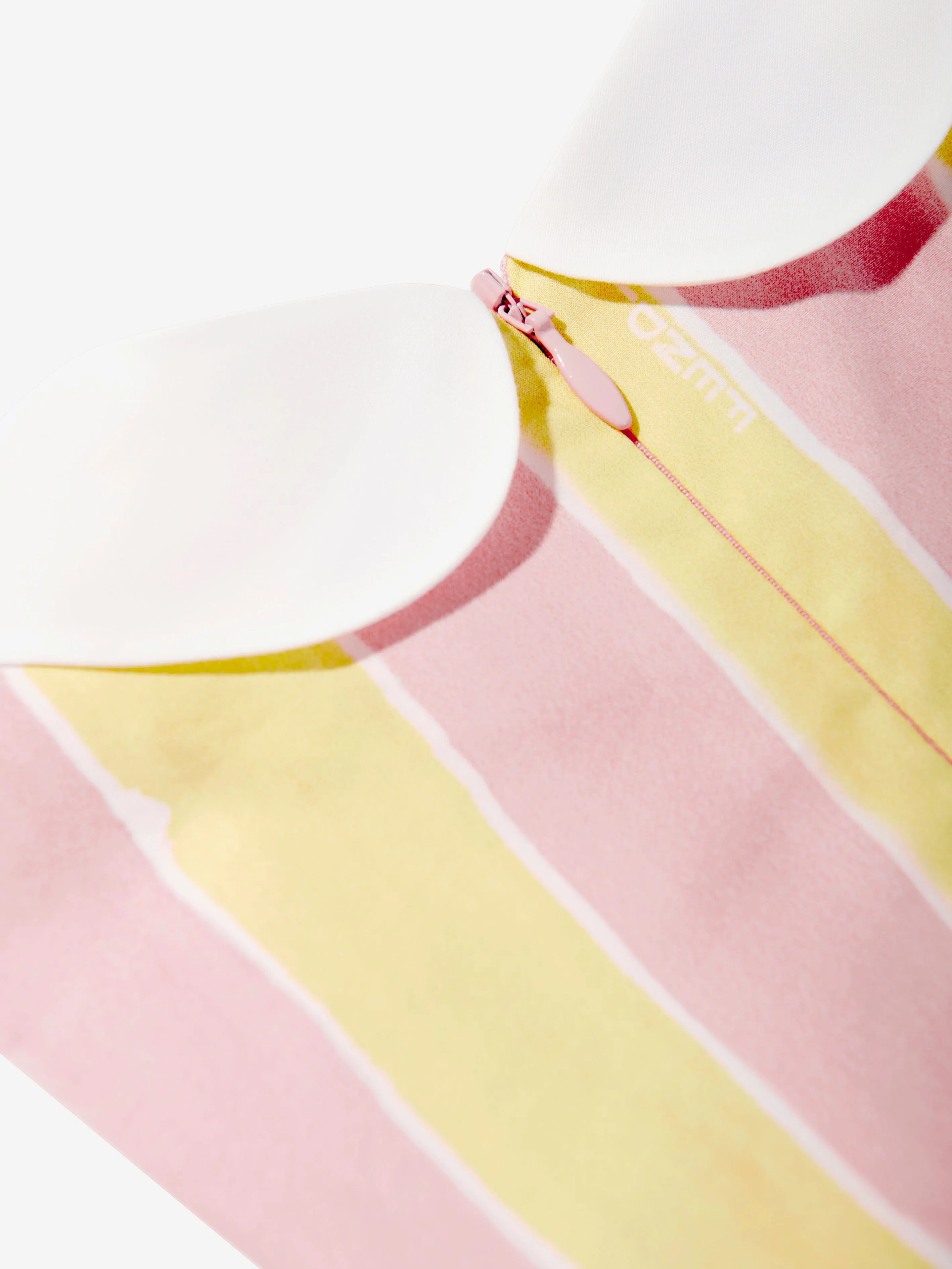 Baby Girls Pequin Print Kleid in Gelb