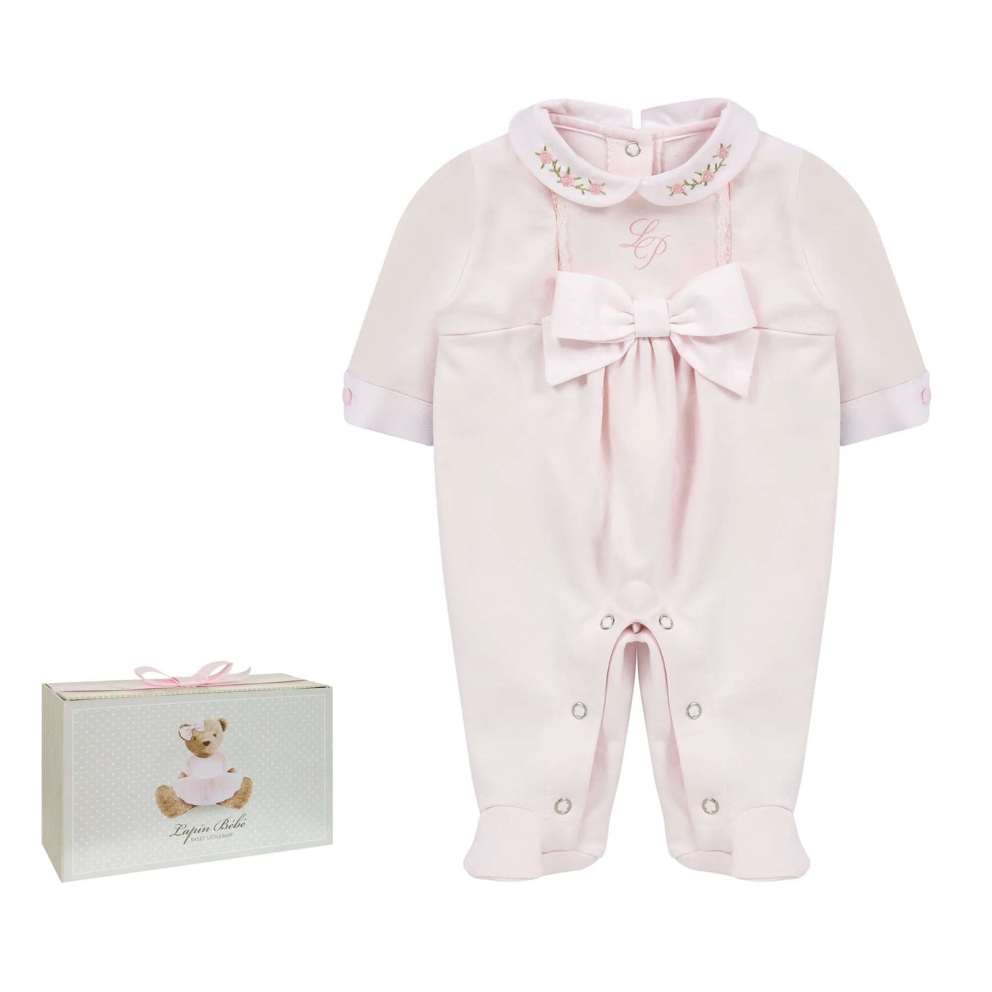 Rosa Baby-Strampler für Mädchen