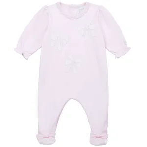 Rosa Schleifen-Strampler für Baby-Mädchen