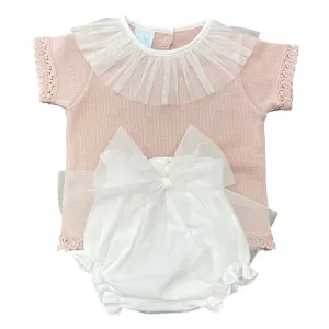 Rosa Schleifen-Set für Babygirls