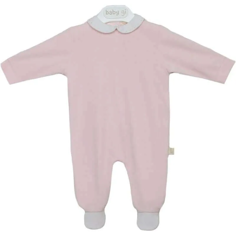 Rosa Baumwoll-Babybody für Mädchen