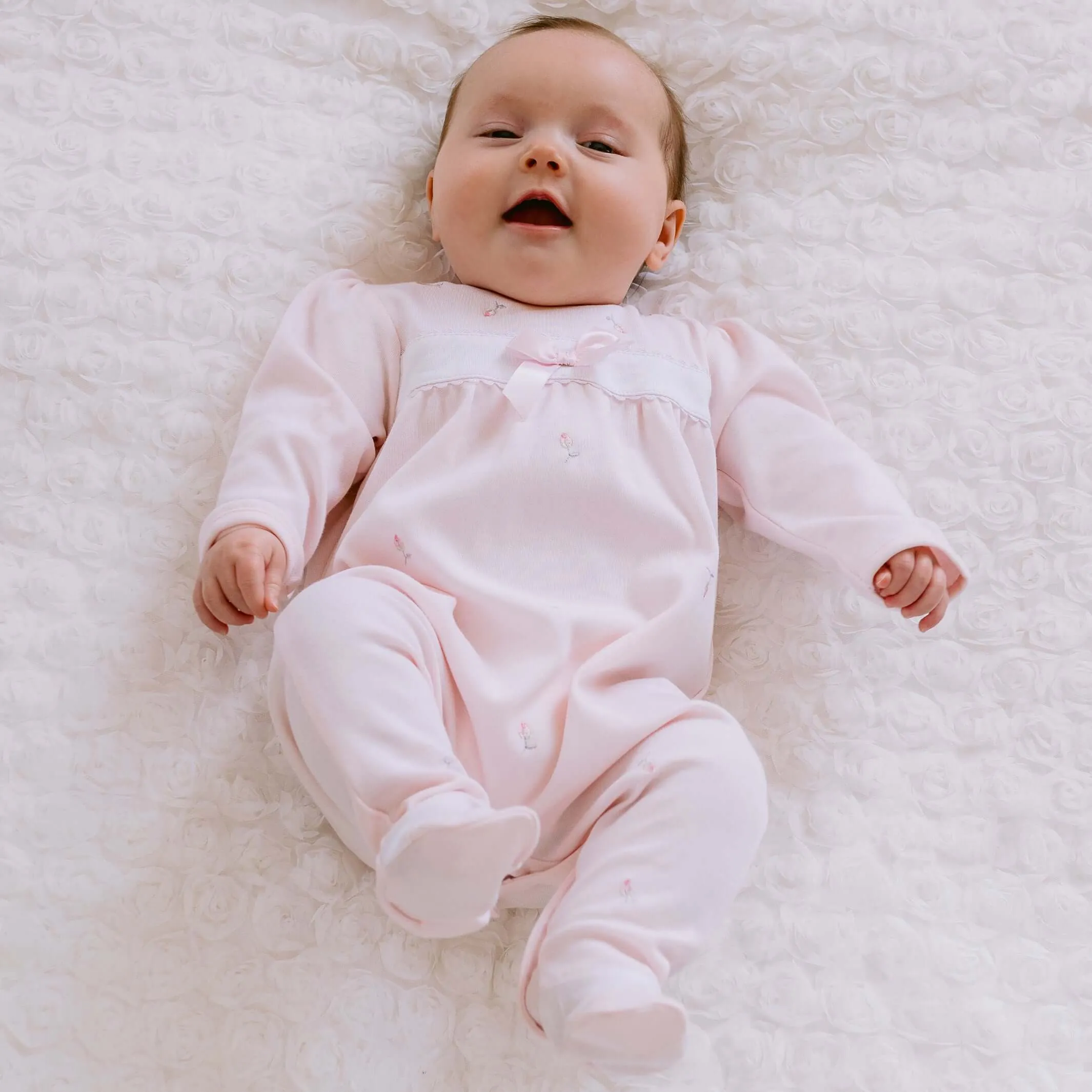 Rosa Baby-Strampler Eloise für Mädchen
