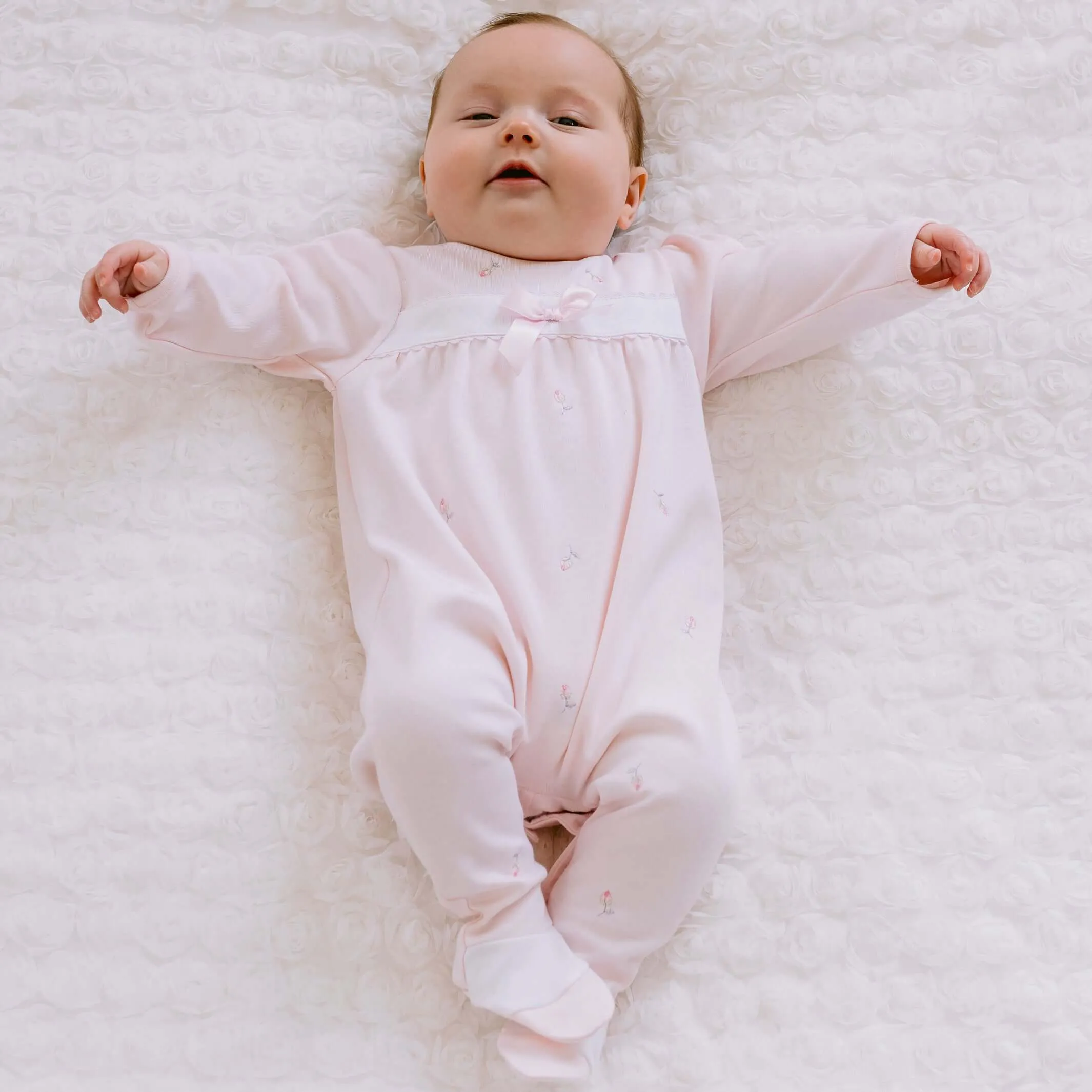 Rosa Baby-Strampler Eloise für Mädchen