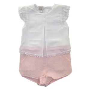 Rosa Spielanzug für Babygirls